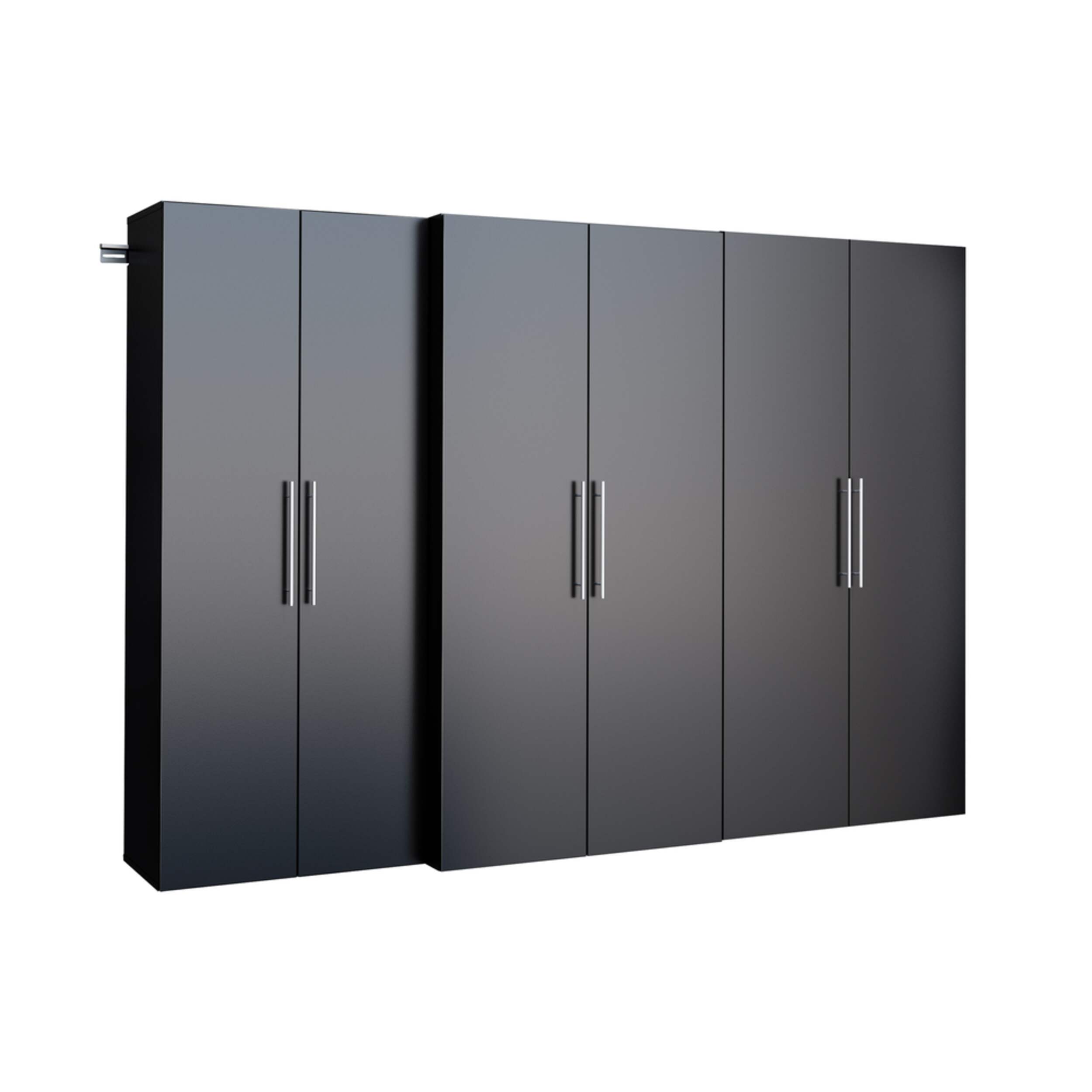 Prepac HangUps Mounted Storage Cabinet Set L, Assorted Colours, 20 x 102 x 72-in, 3-pc