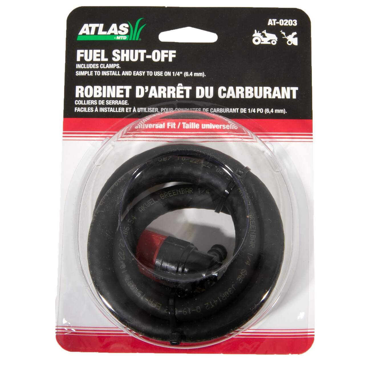 Atlas Fuel Shut Off Valve for Petroleum based fuels only, Plastic