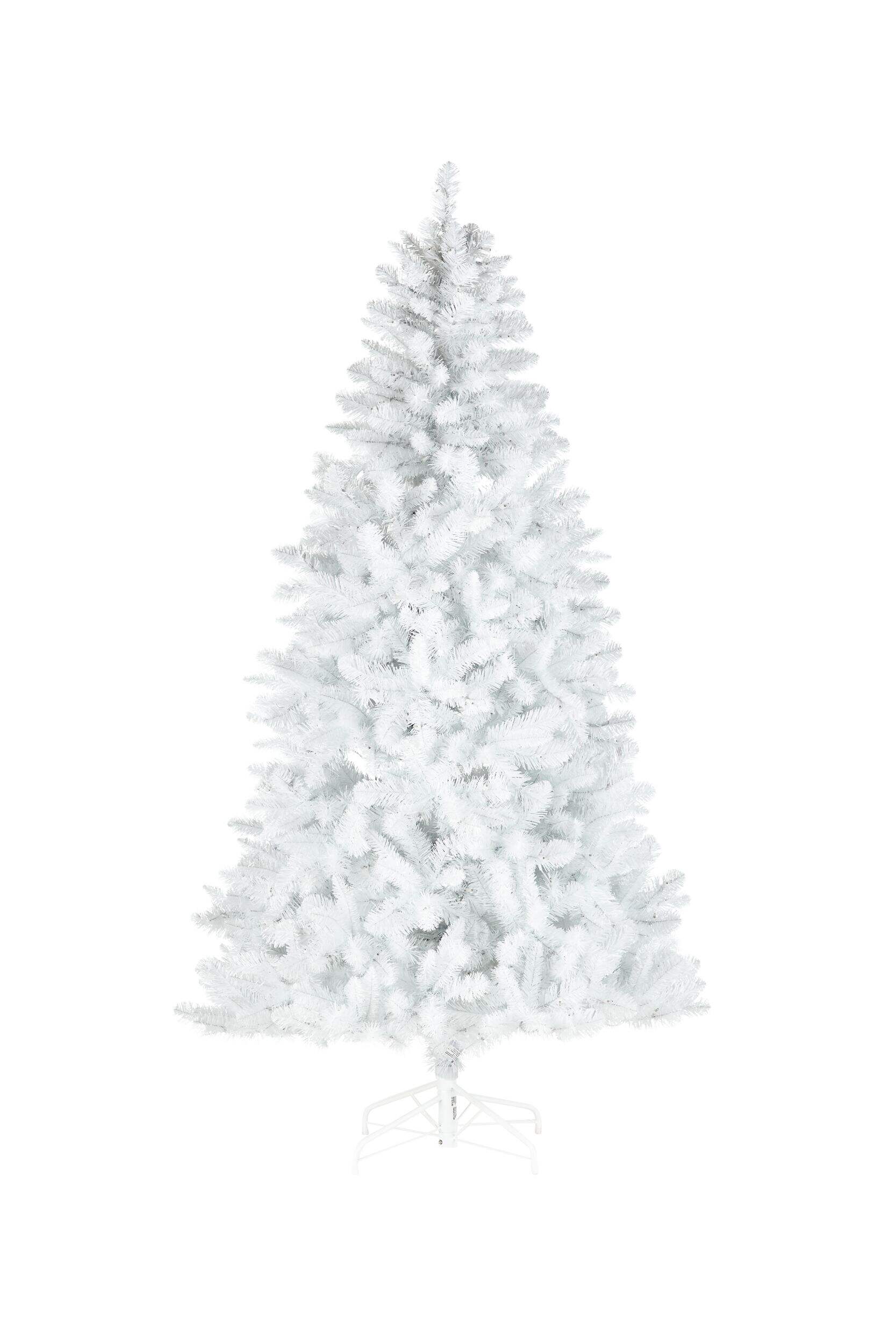 NOMA Pre-Lit Claremont White Pine Christmas Tree, 7-ft