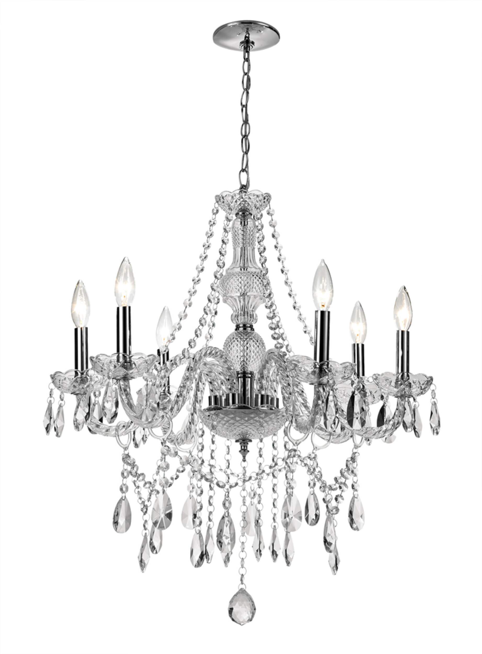 Crystal 6-Light Chandelier