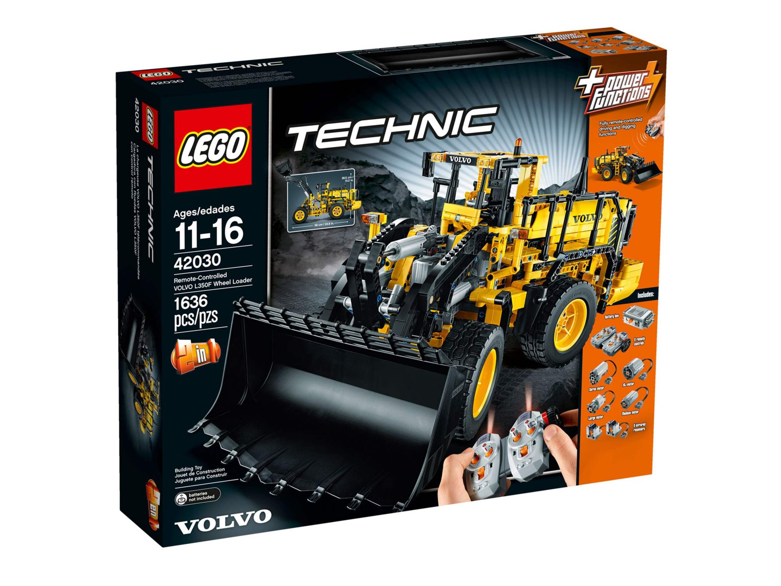 Lego Technic Remote-Controlled VOLVO L350F Wheel Load, 1636-pc