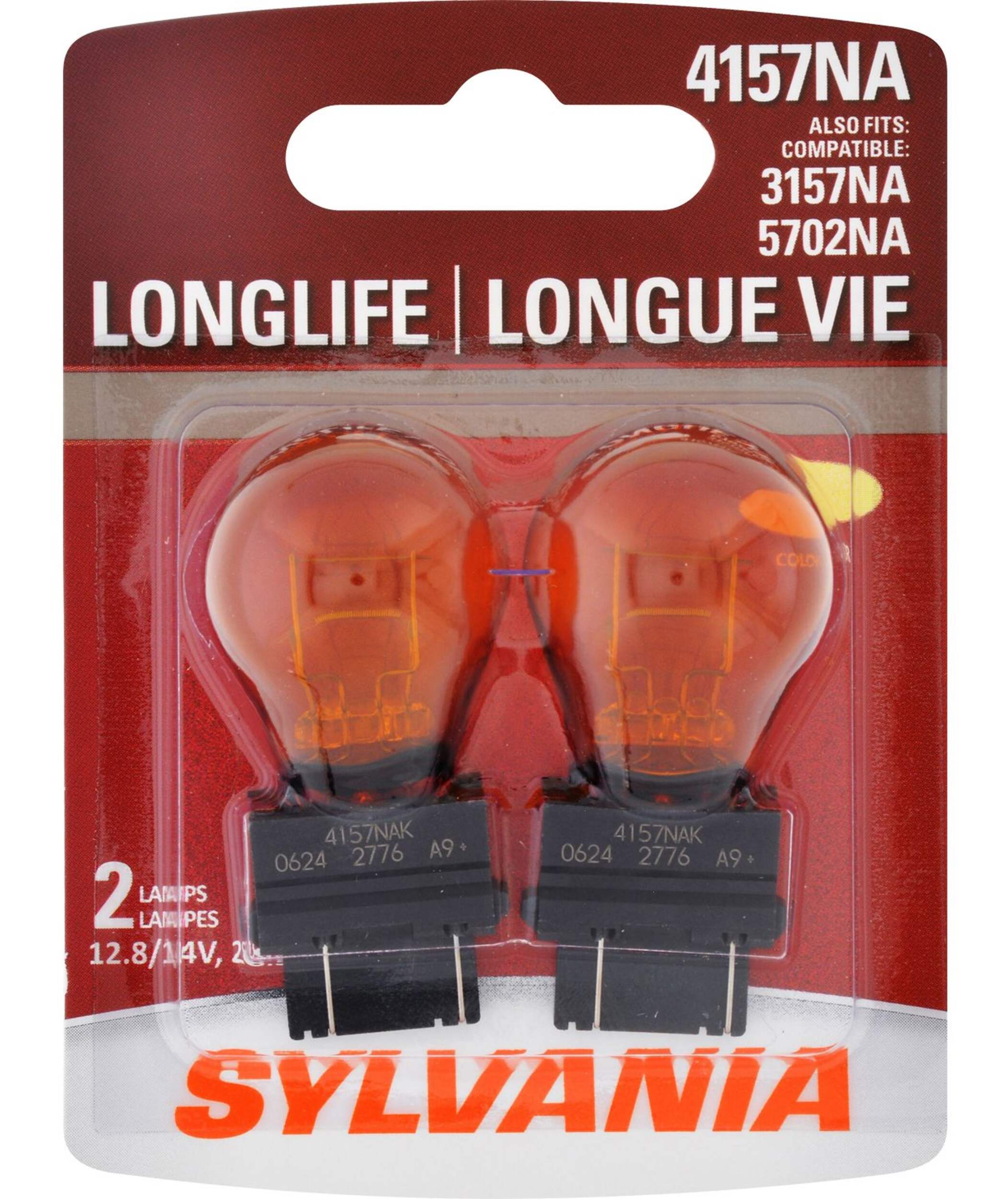 4157NA Sylvania Long Life Mini Bulb, 2-pk
