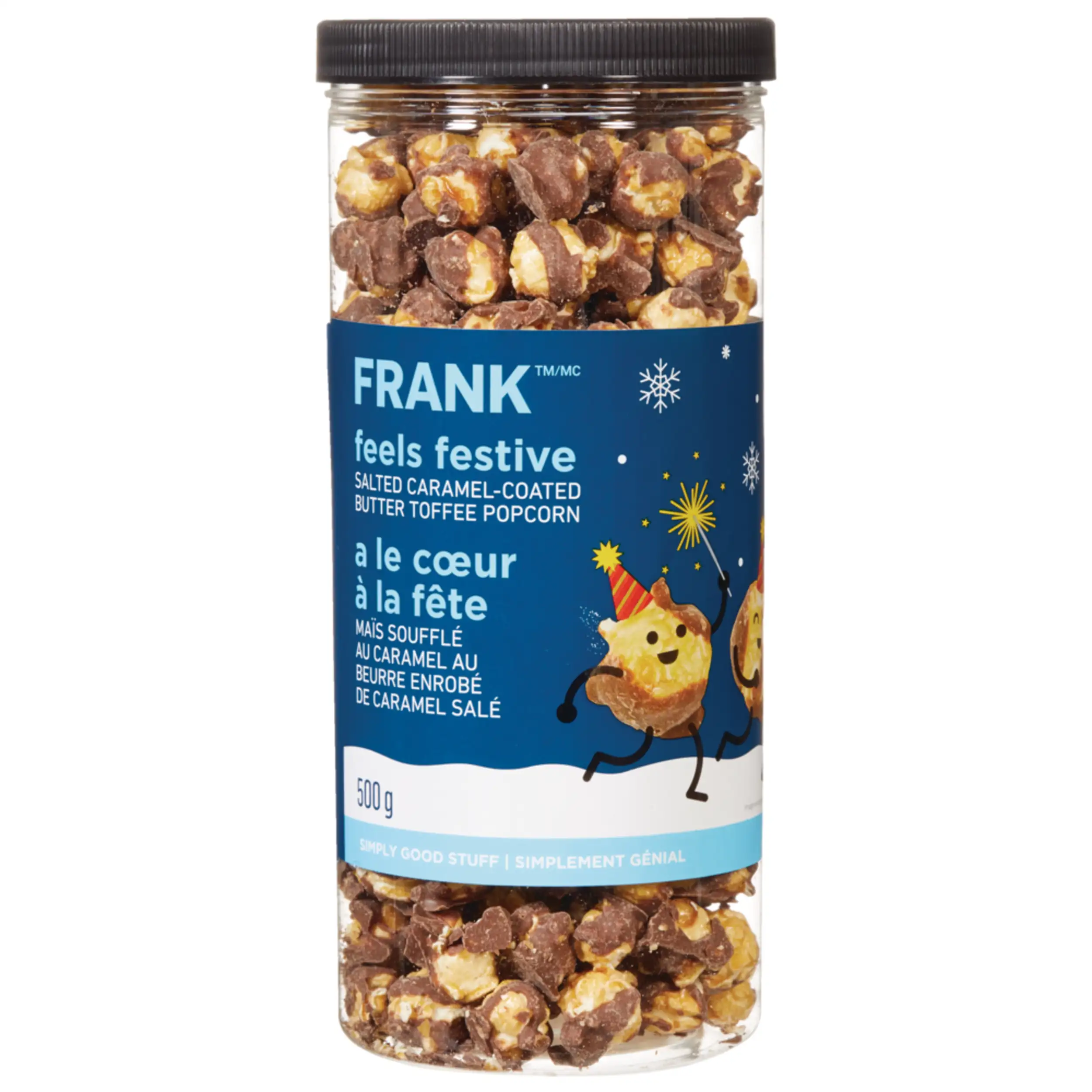 FRANK Salted Caramel Coated Butter Toffee Popcorn, 500-g
