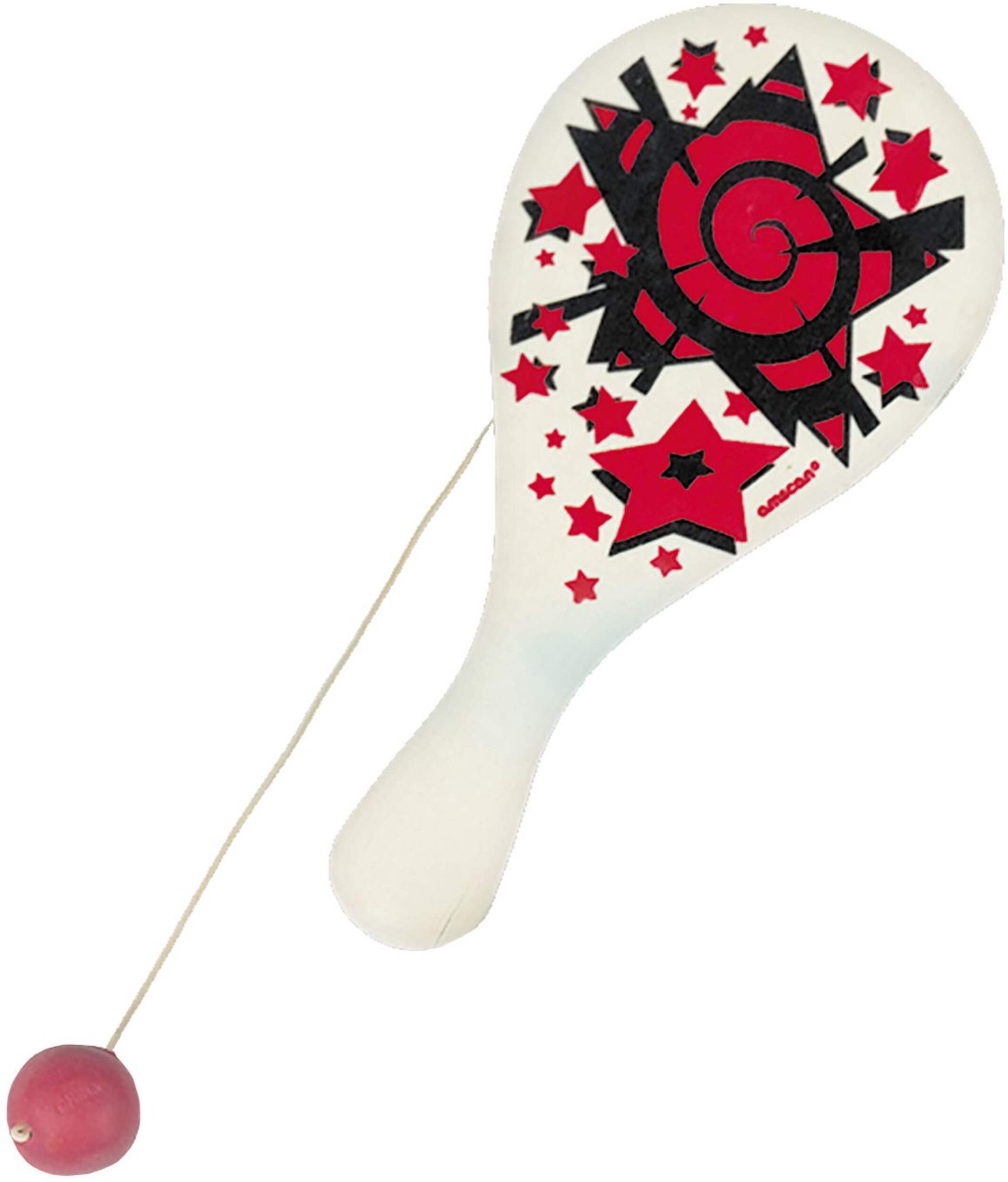 Paddle Ball Toys, White/Red, 8-pk, for Birthday/Party Favour 1 Paddle Ball Toys, White/Red, 8-pk, for Birthday/Party Favour