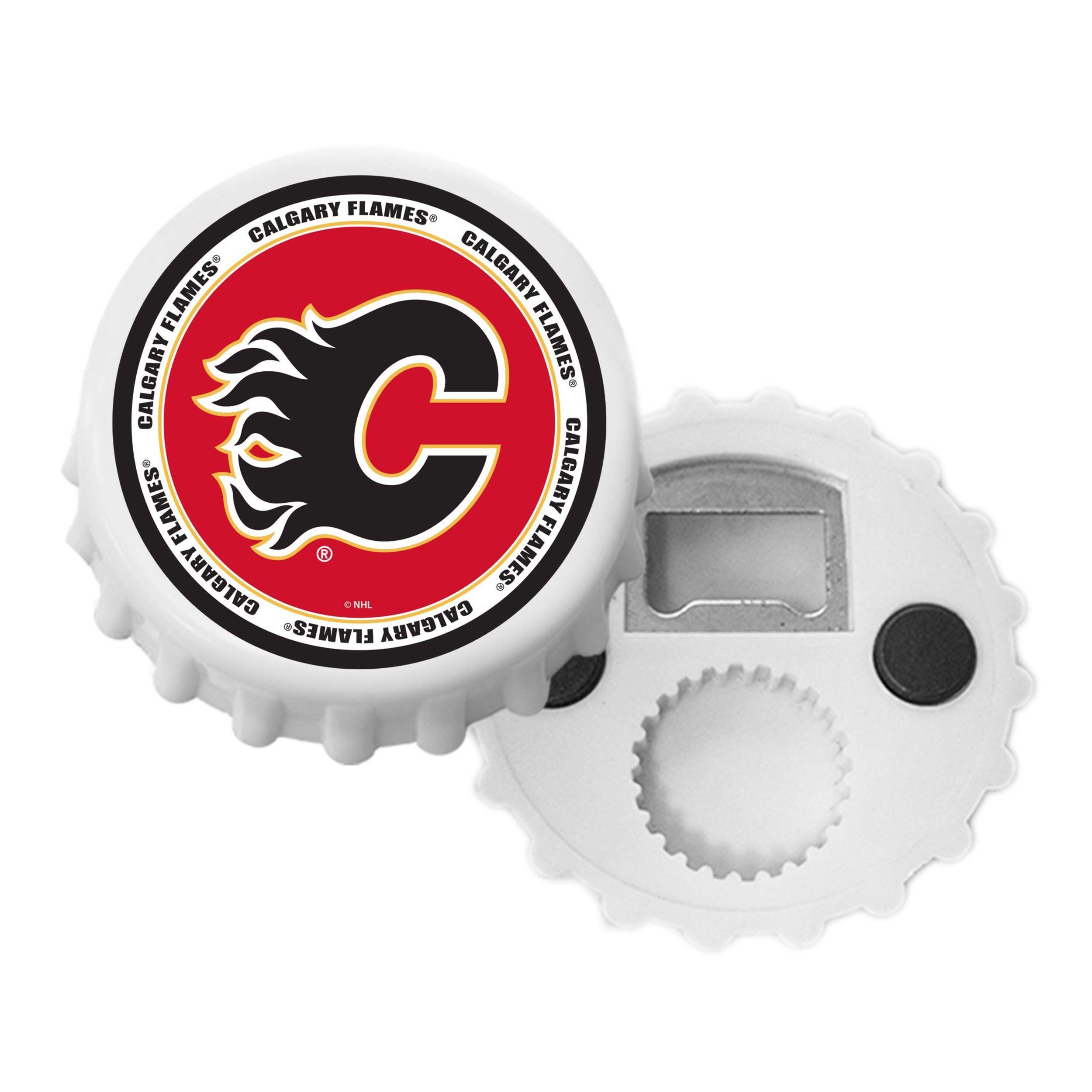 NHL Calgary Flames Hockey Magnetic Bottle Cap Opener