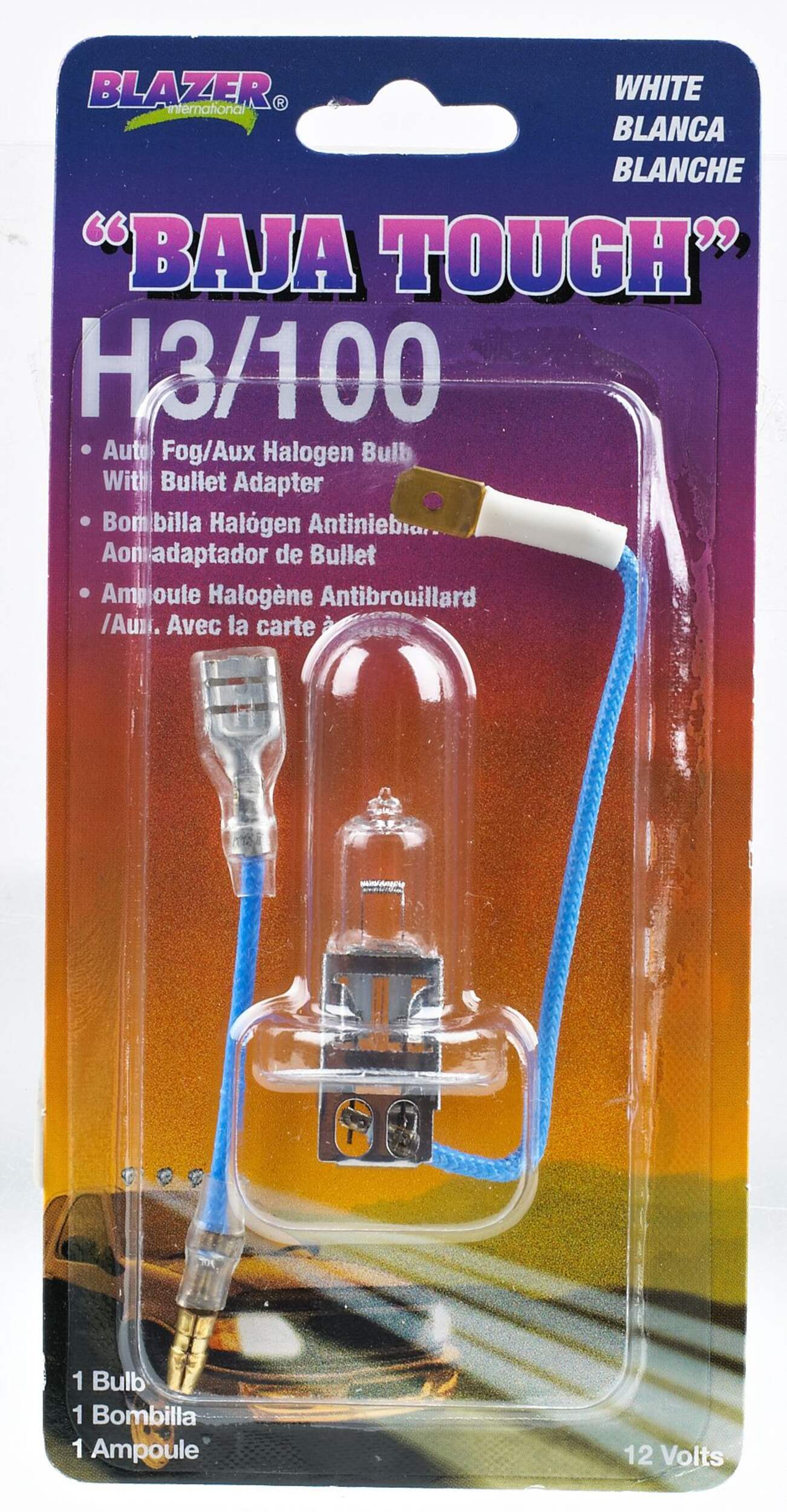 100W White H3 Bulb with Bullet Connector