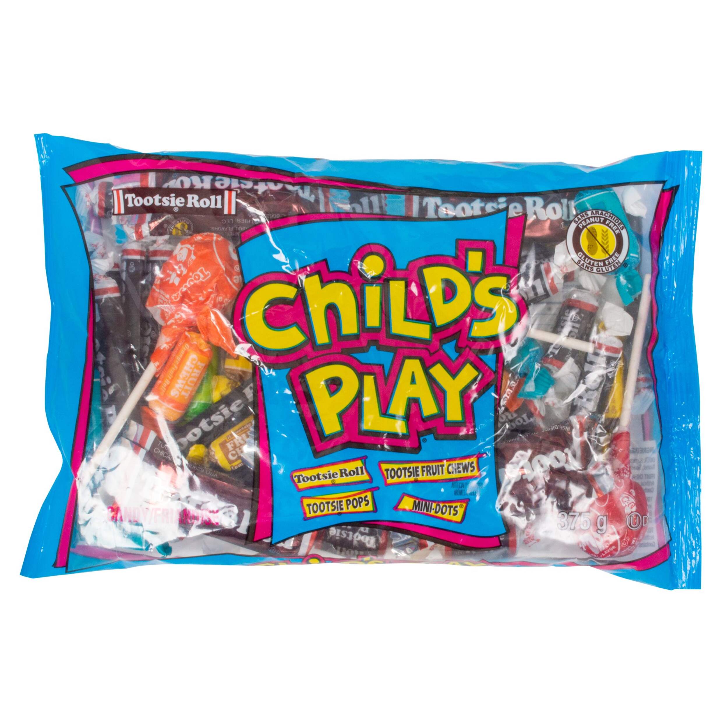 Assorted Mini Tootsie Roll/Fruit Chews/Tootsie Pops/Mini Dots, Variety Pack, Multi-Coloured, 375-g, Candy for Halloween