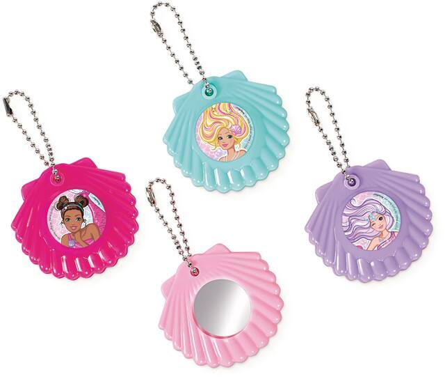 Barbie Mermaid Mirror Keychains for Birthday Party Favours, 8-pk