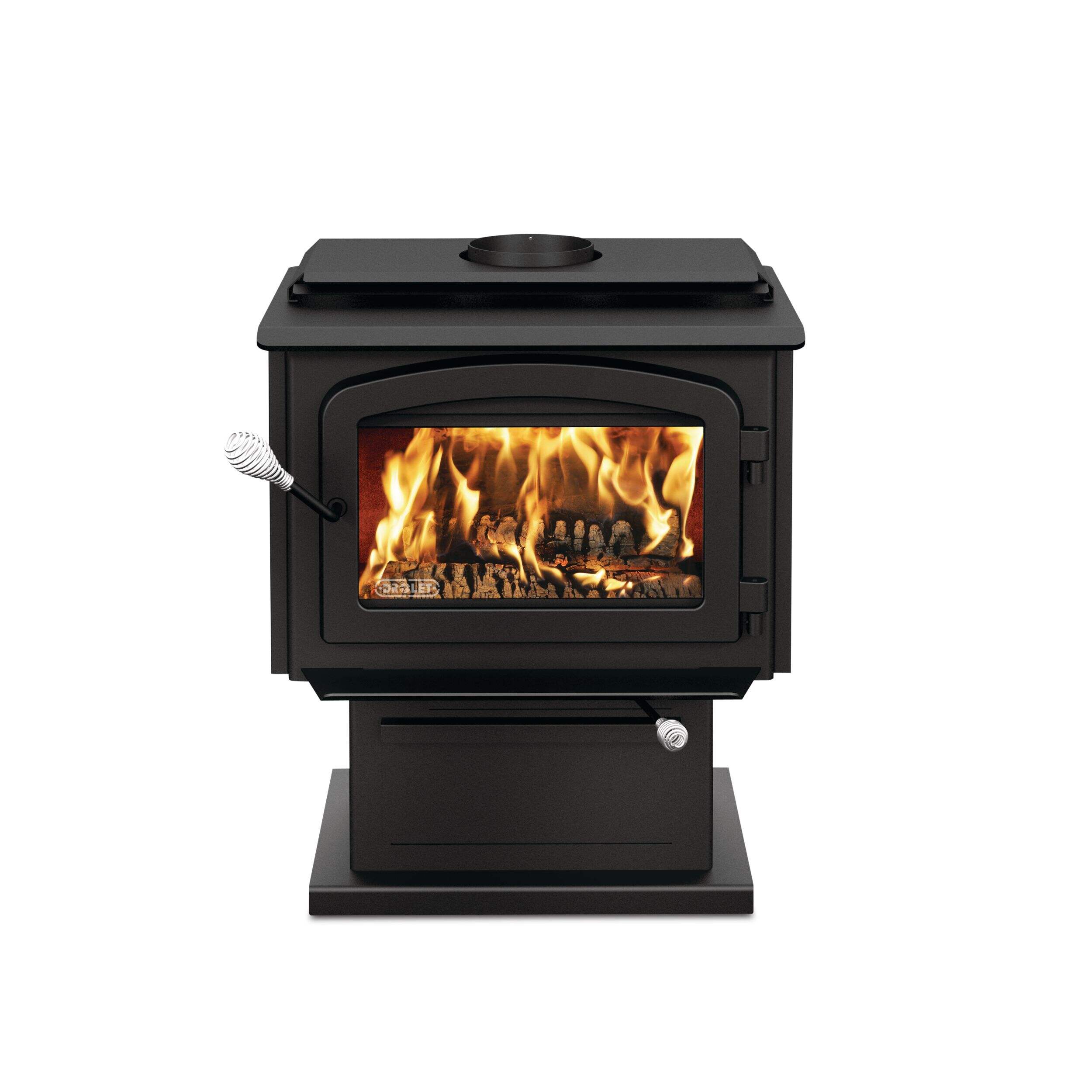 Drolet Escape 1500 Wood Stove, EPA 2020 Certified, 24 7/8-in W X 24 1/2-in D X 29 7/8-in H