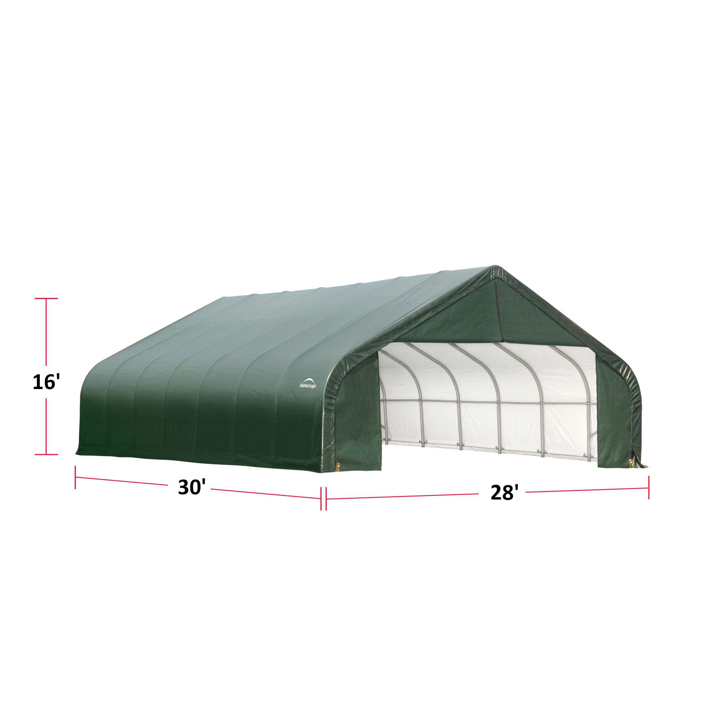 ShelterLogic Peak Style Auto Shelter, 30-ft x 28-ft x16-ft