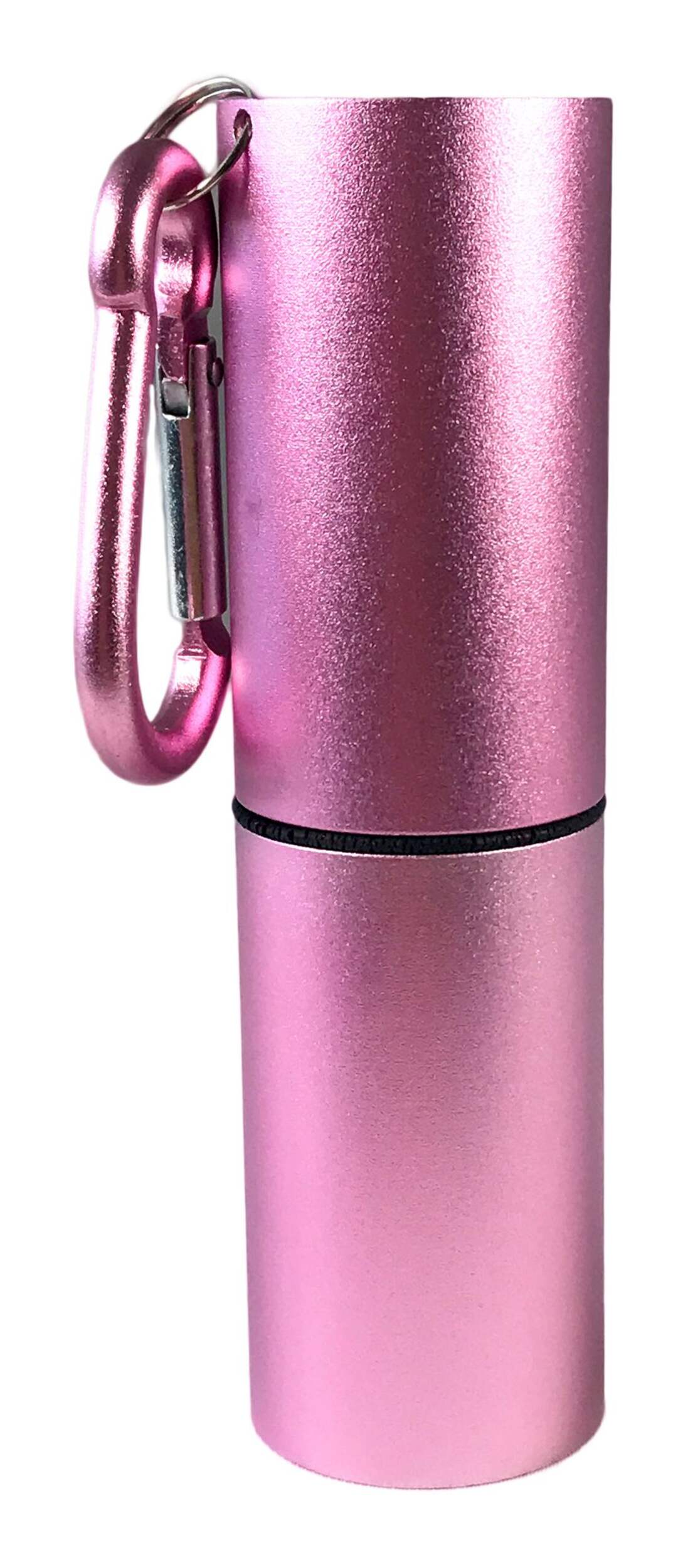 80 Lumens COB LED Compact Aluminum Handheld Flashlight with Clip, Batteries Included, Pink