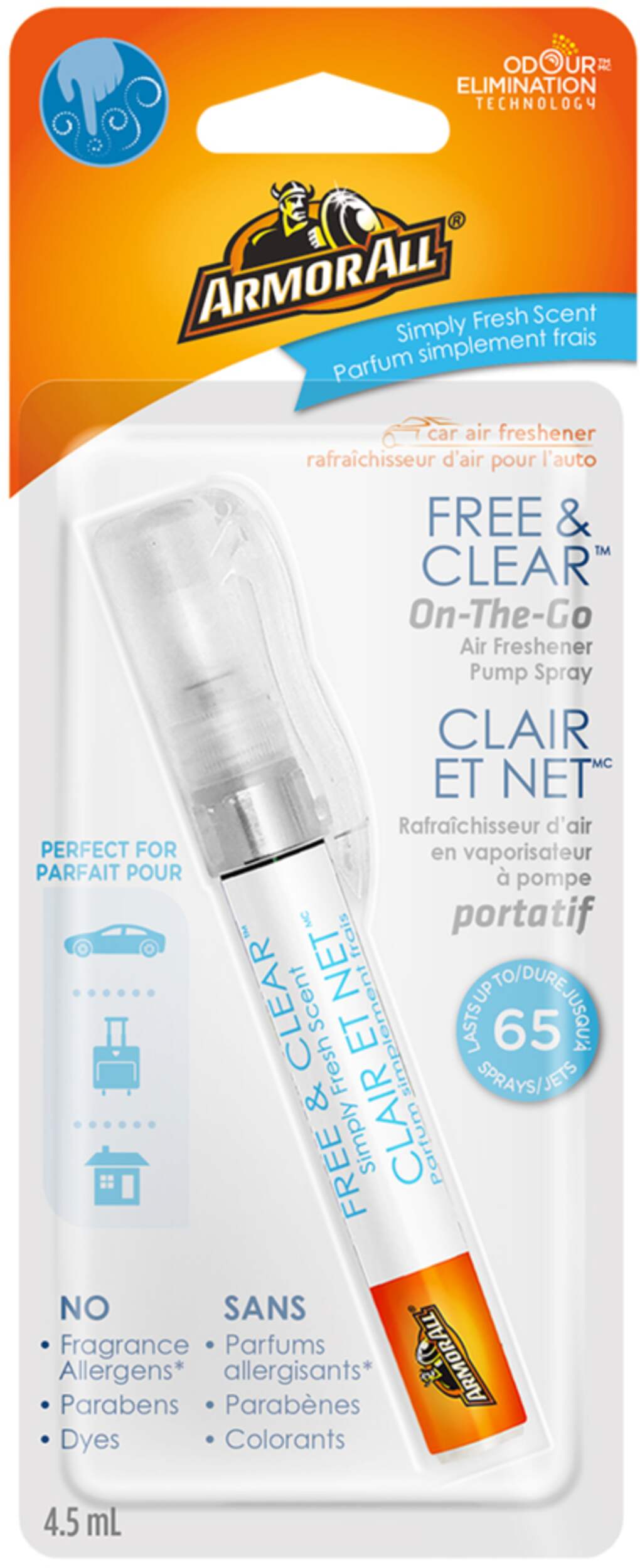 Armor All Pump Pen Air Freshener, Free & Clear
