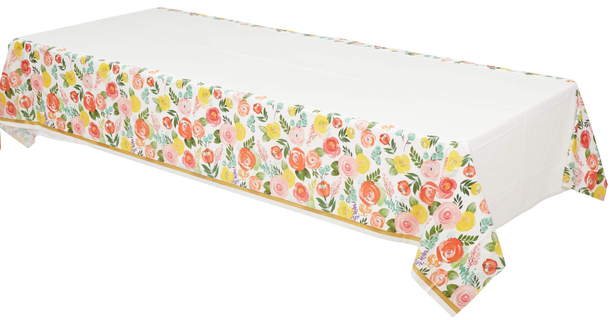 Bright Floral Table Cover