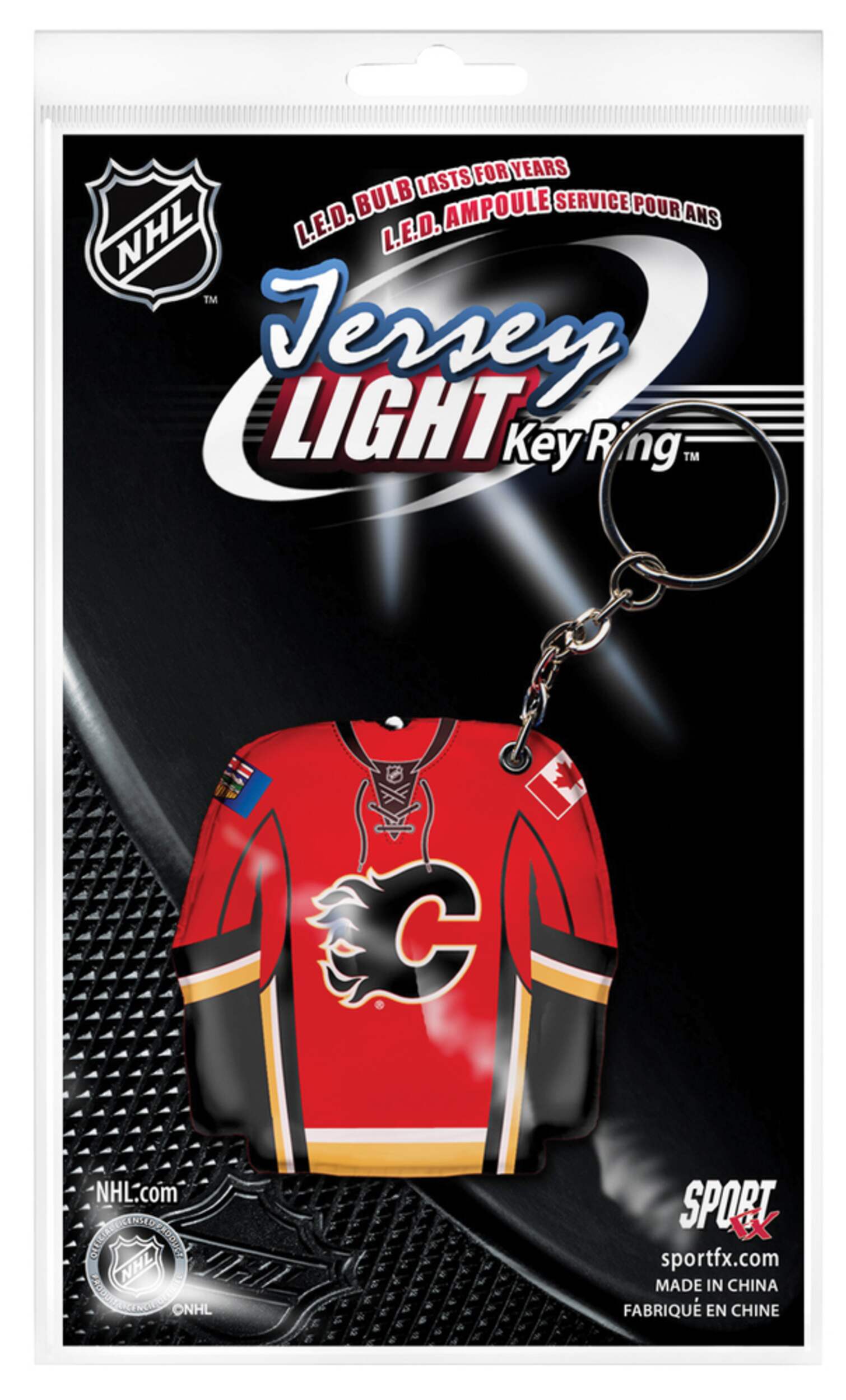 NHL Calgary Flames Flashlight Keychain