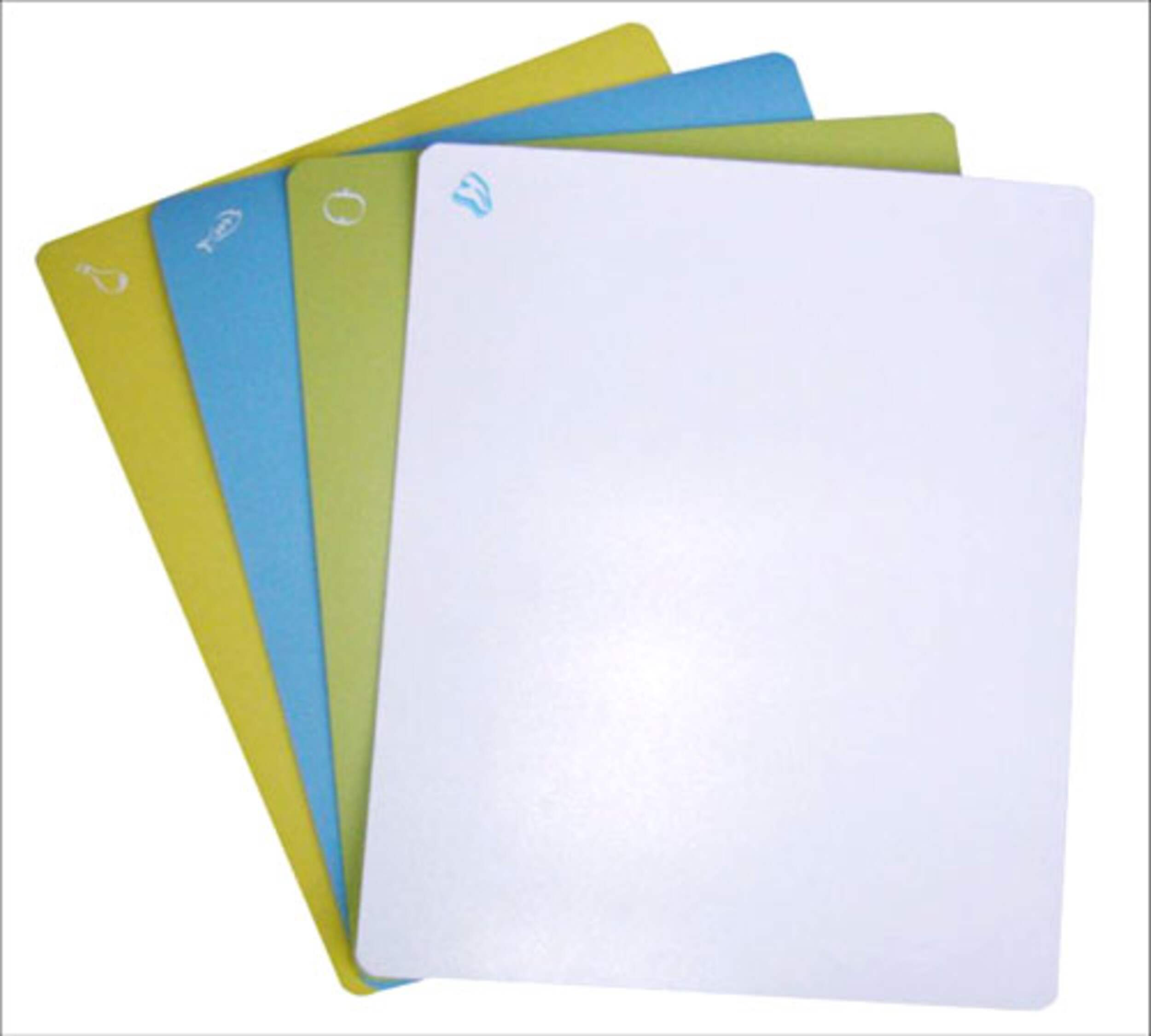 Flexible Multi-coloured Cutting Boards, 4-Pk