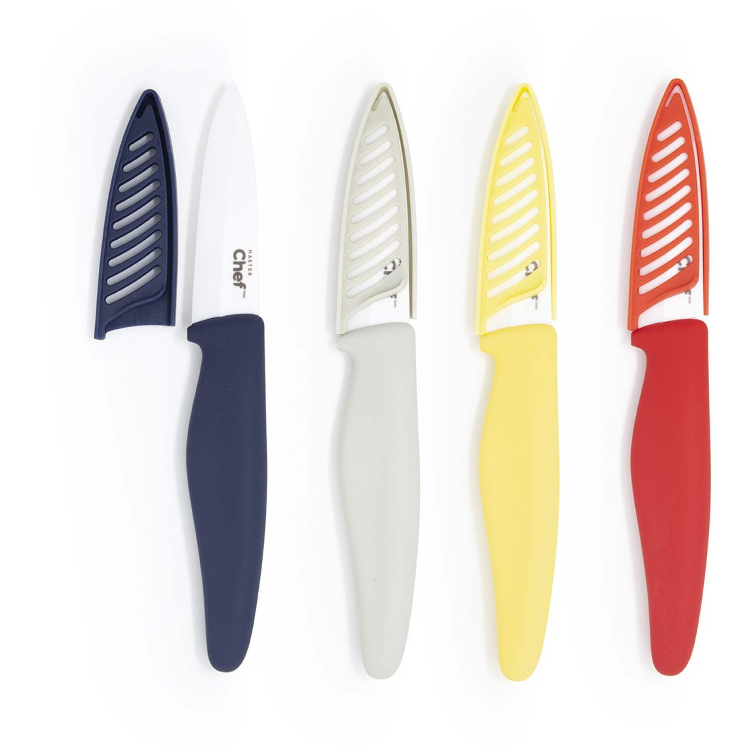 MASTER Chef Ceramic Paring Knife with Sheath, 3-in, Assorted Colours
