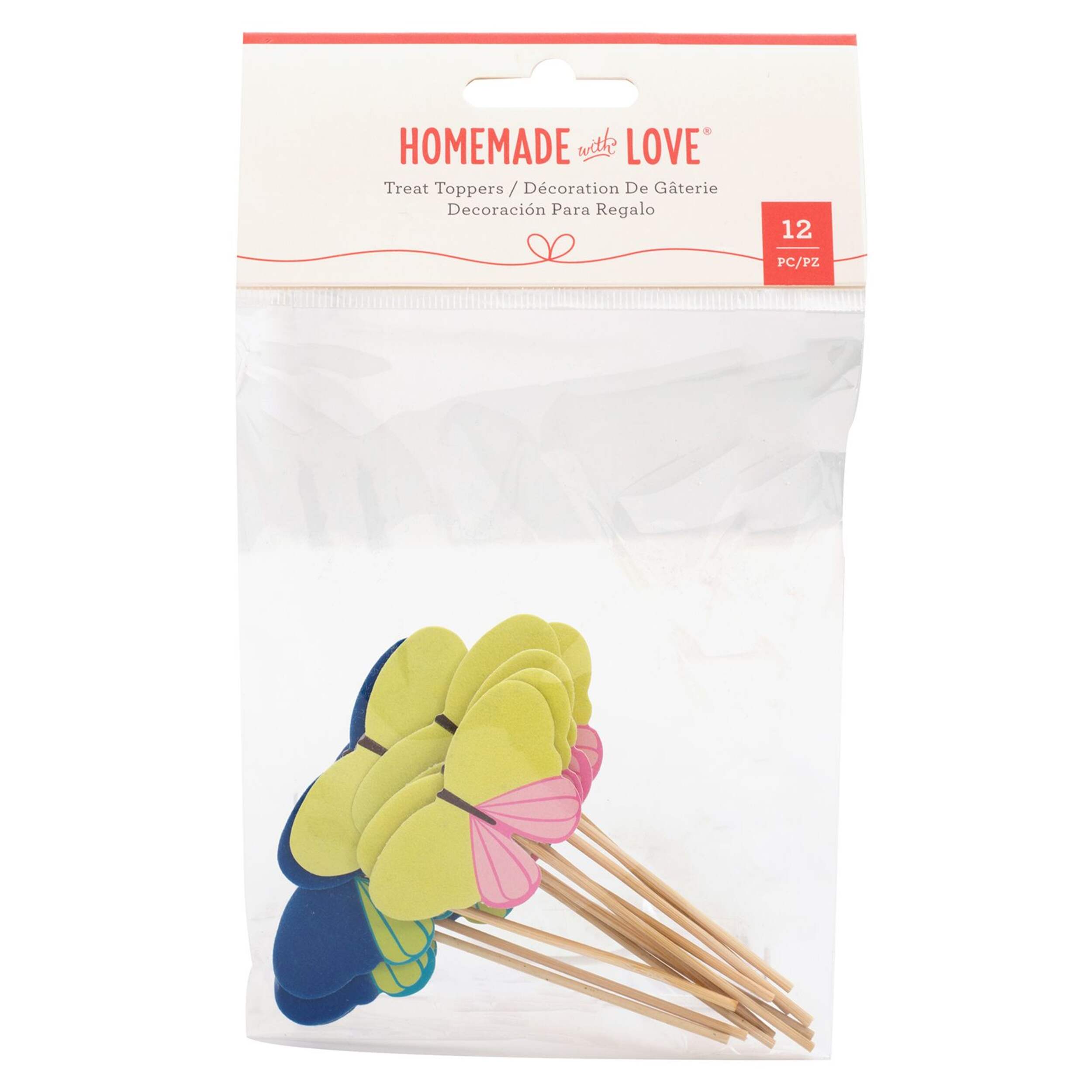 Butterfly Cake Top Picks, 12-pk