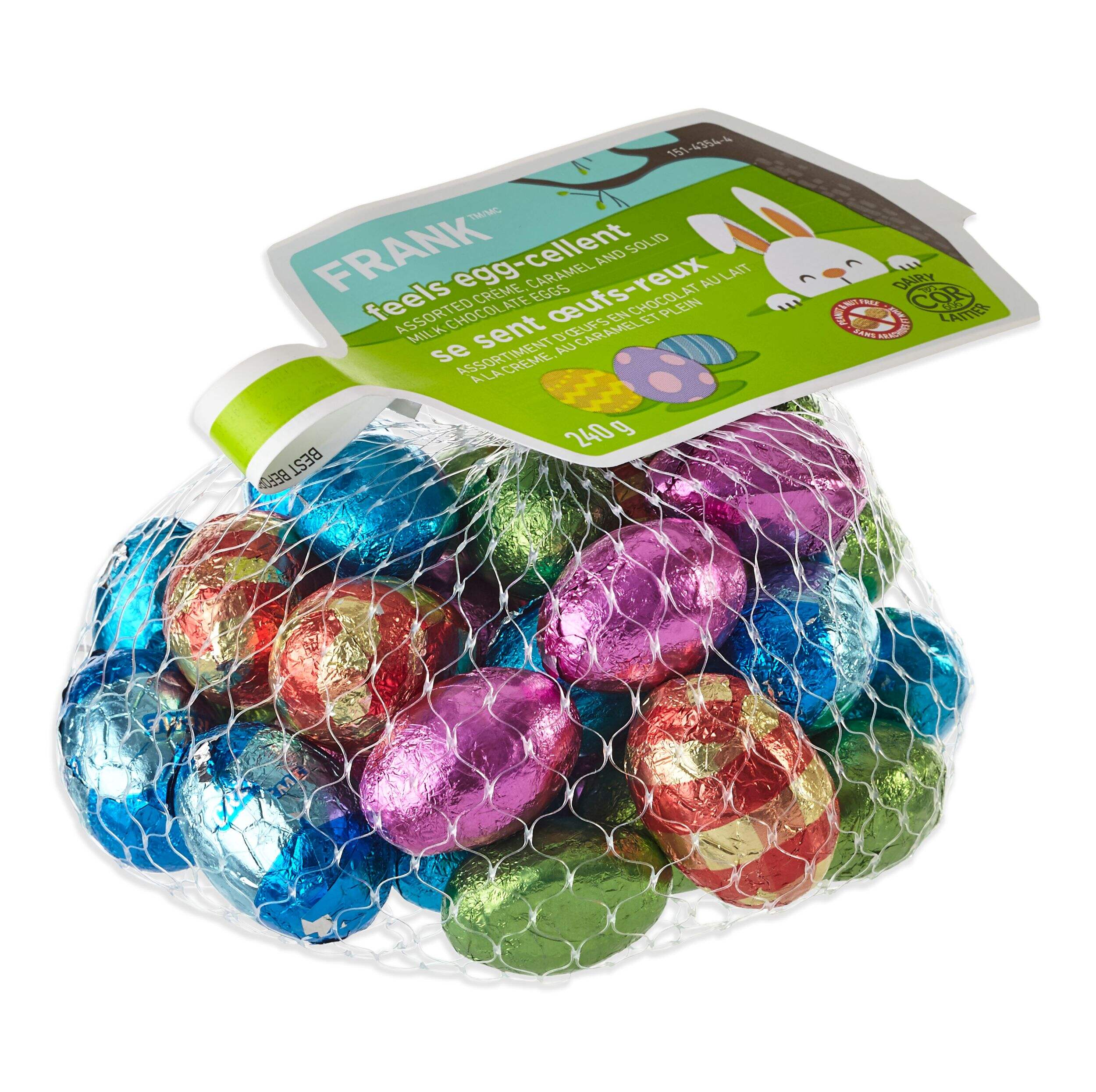 FRANK Assorted Filled Milk Chocolate Eggs, 240-g