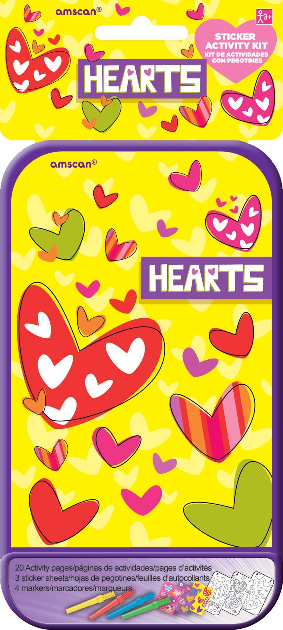 Hearts Sticker Activity Set, 27-pc