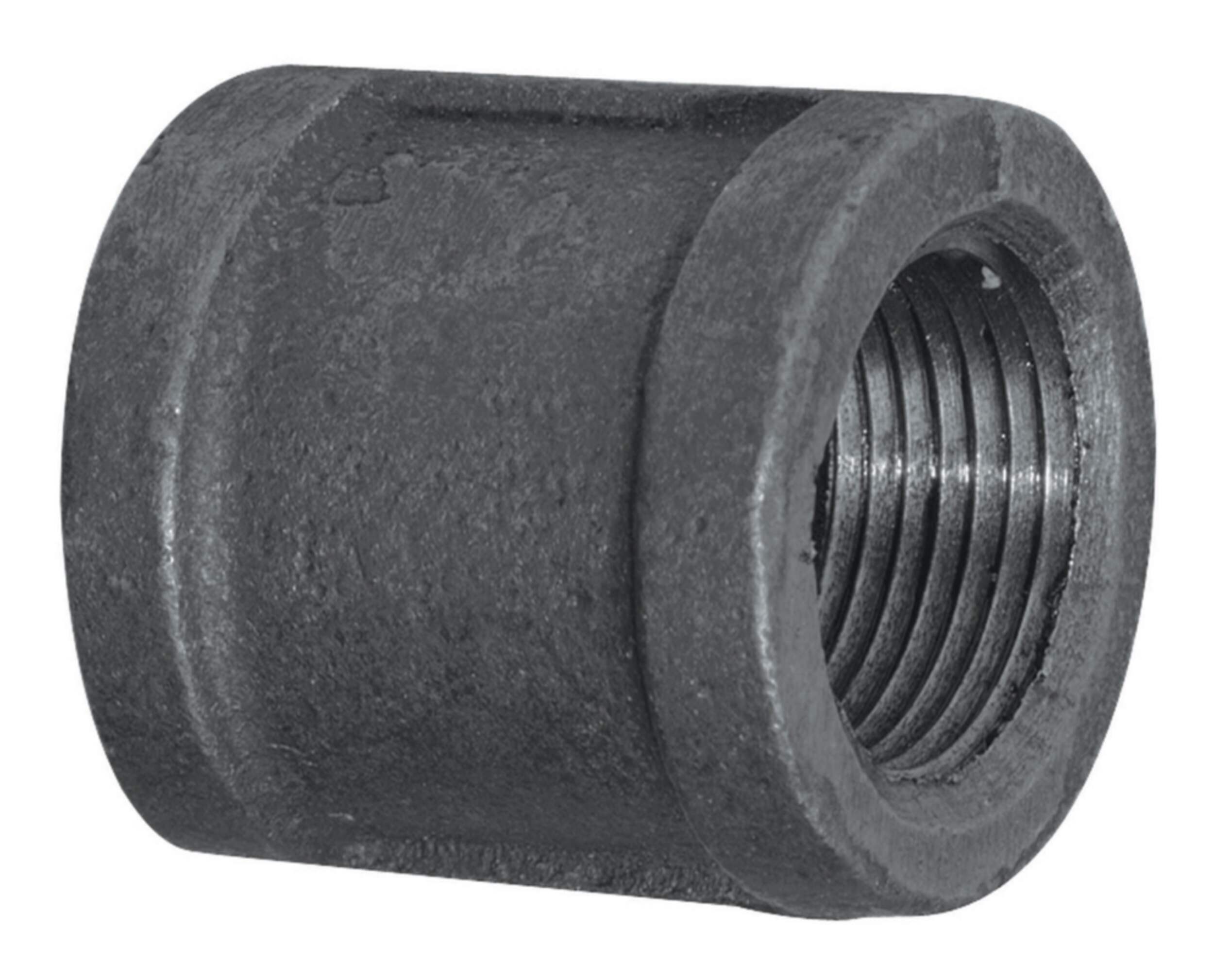 Aqua-Dynamic Galvanized Black Iron Fitting Coupling, Female Pipe Thread, 1/2-in