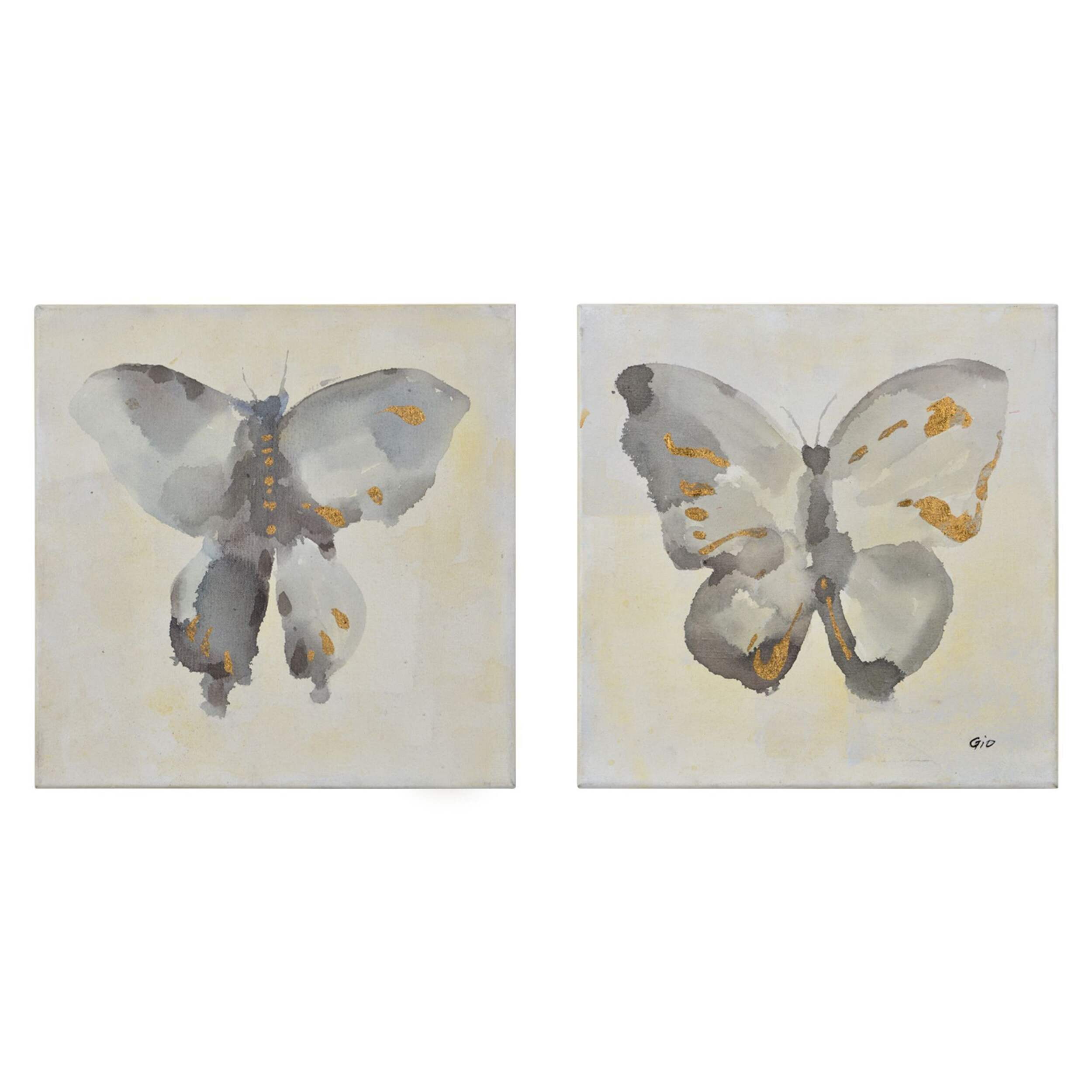 Renwil Fortune I & II Canvas Wall Art, 16 x 16 x 1.5-in
