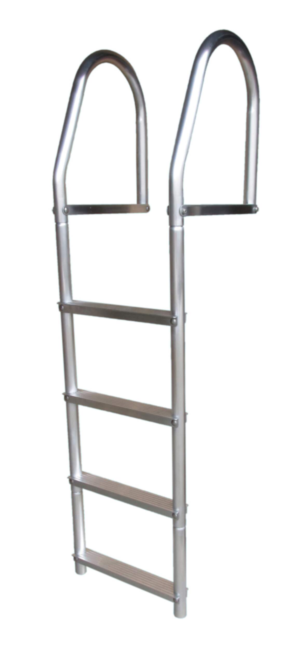 Dock Edge DolphinÃ¢Â?4-Step Aluminum Dock Ladder, Grey, 51.5-in L x 14-in W