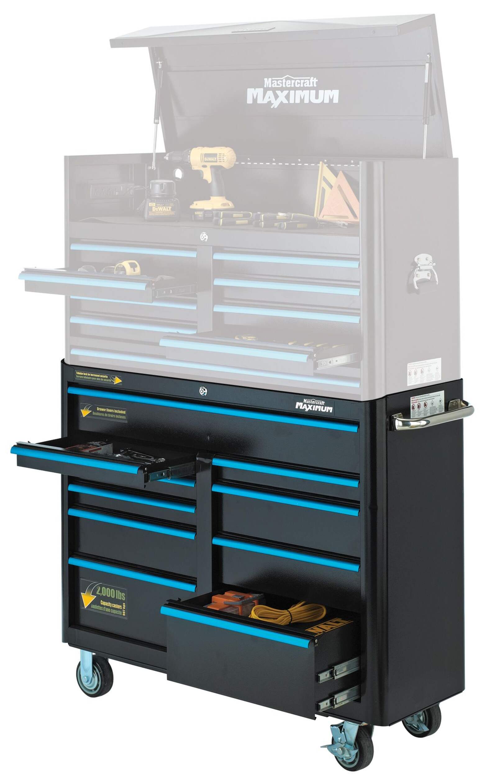 Mastercraft Euro Style 10-Drawer Cabinet, 47-in