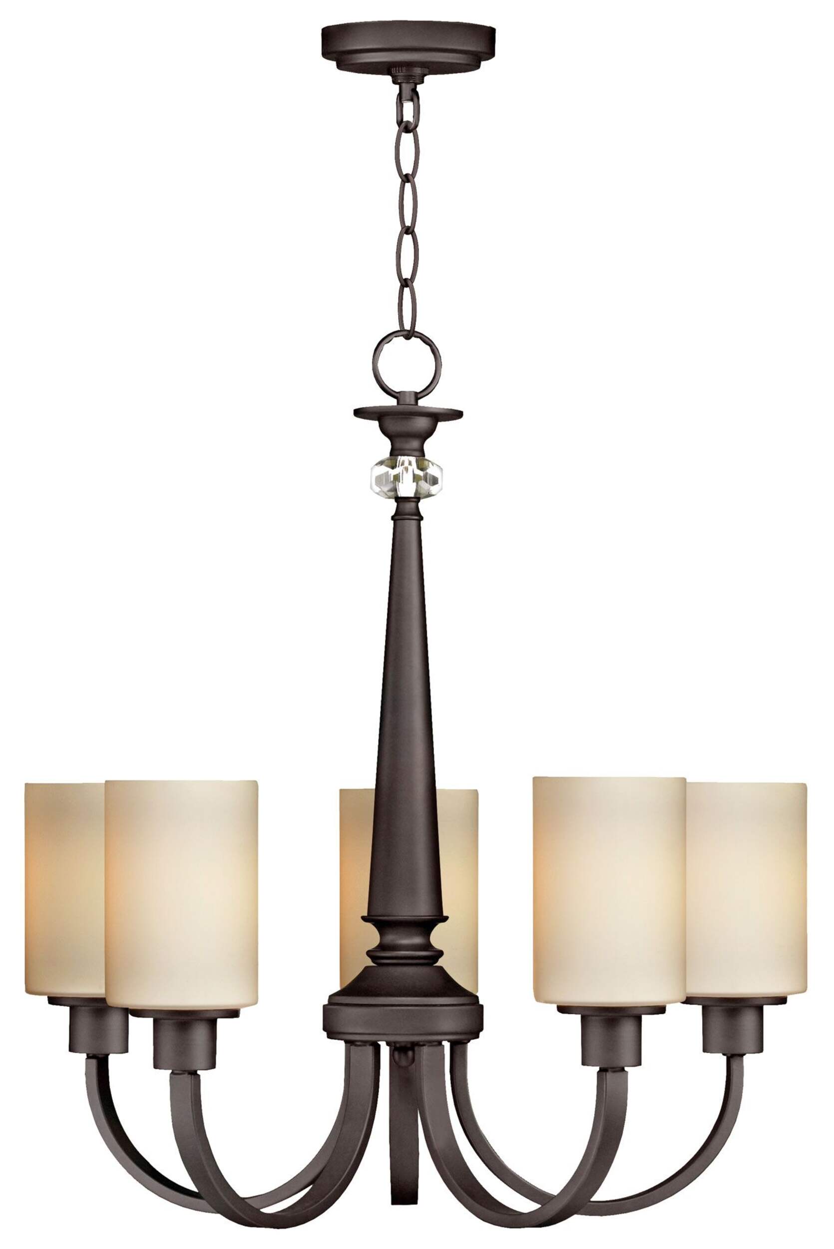For Living Mavis Bronze Chandelier, 5-Light
