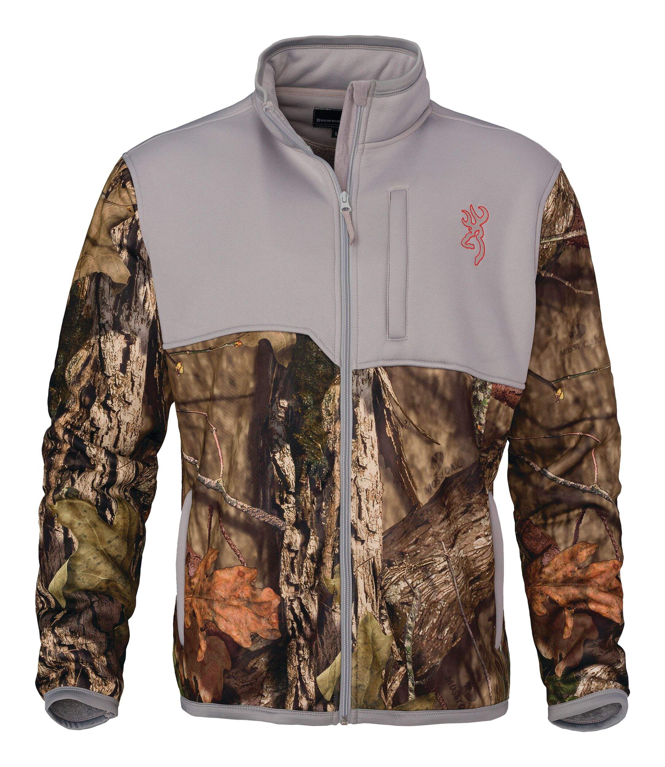 Browning Unisex High Pile Hunting Jacket with Zippered Hand Warmer Pockets, Camo