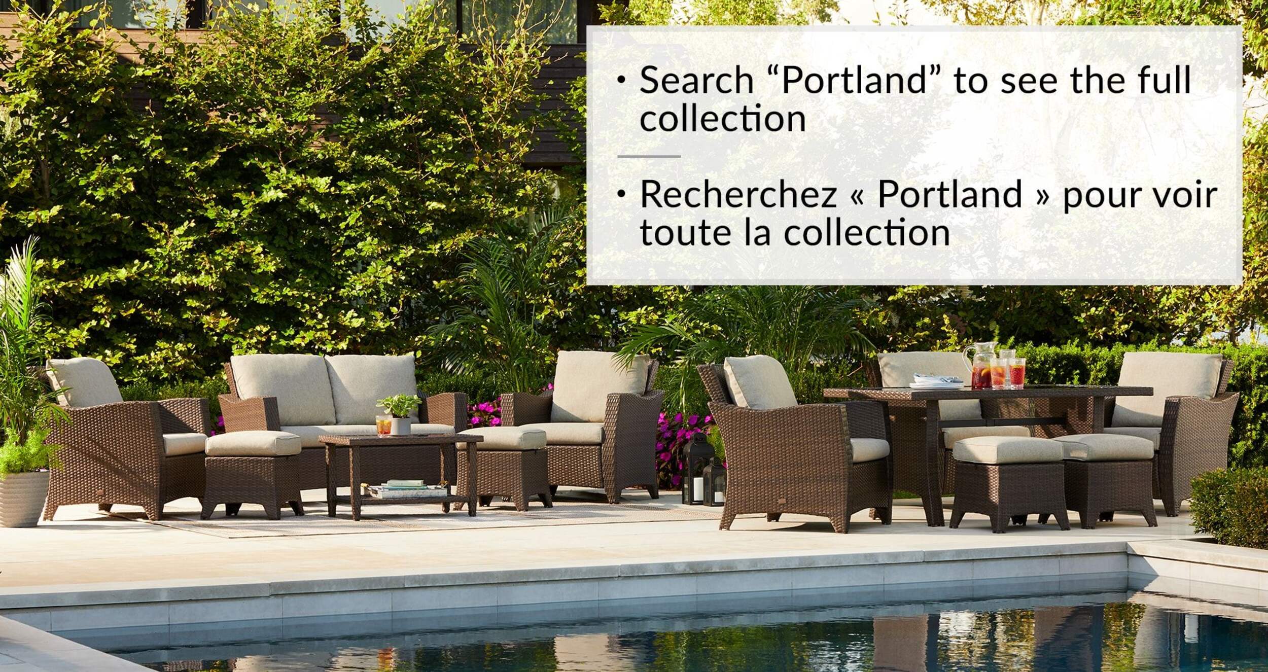 CANVAS Portland Collection Patio Coffee Table