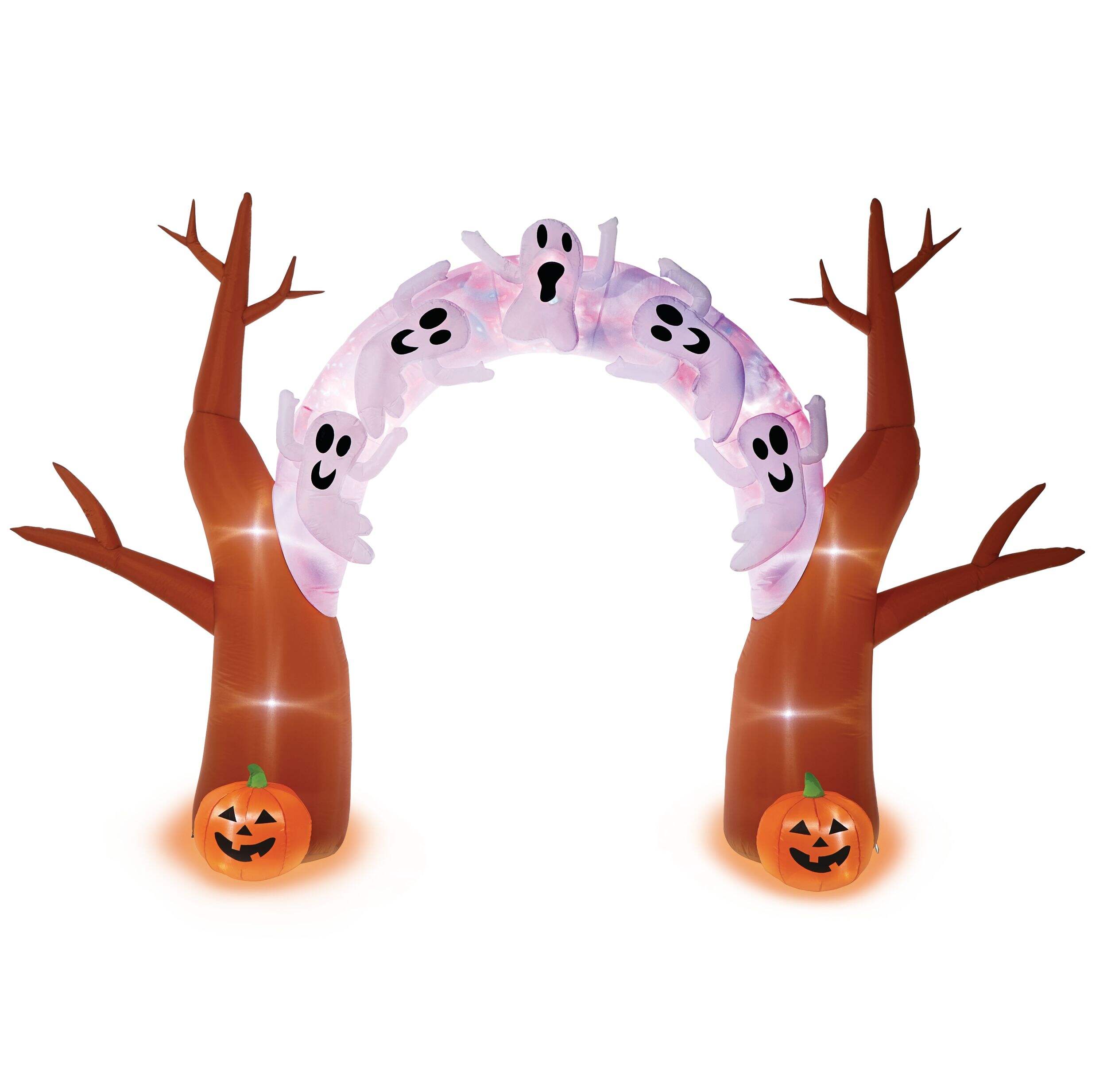 For Living Ghosts & Jack-OÃ¢Â?Lantern Pumpkins LED Light-Up Airblown Inflatable Tree Archway, 8-ft