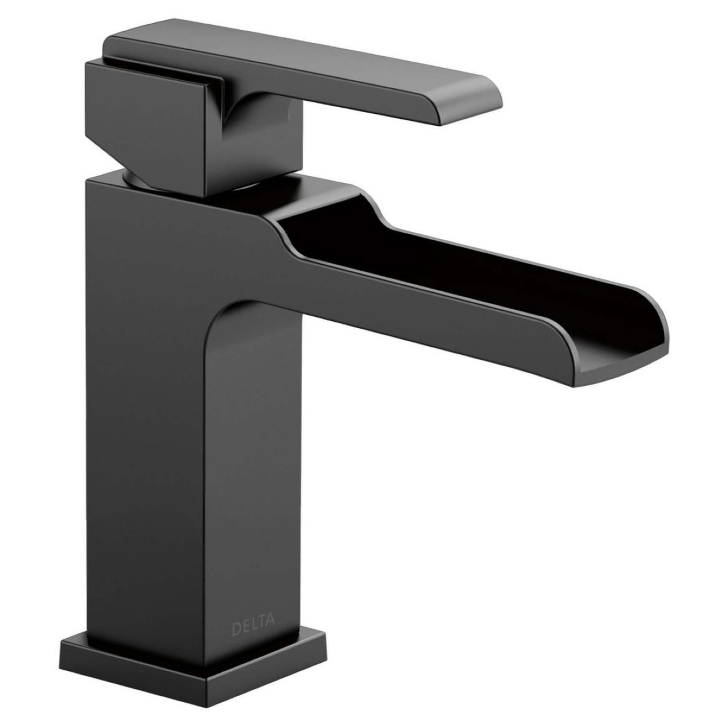 Delta Ara 1-Handle Channel Bathroom Faucet with Metal Pop-Up, Matte Black