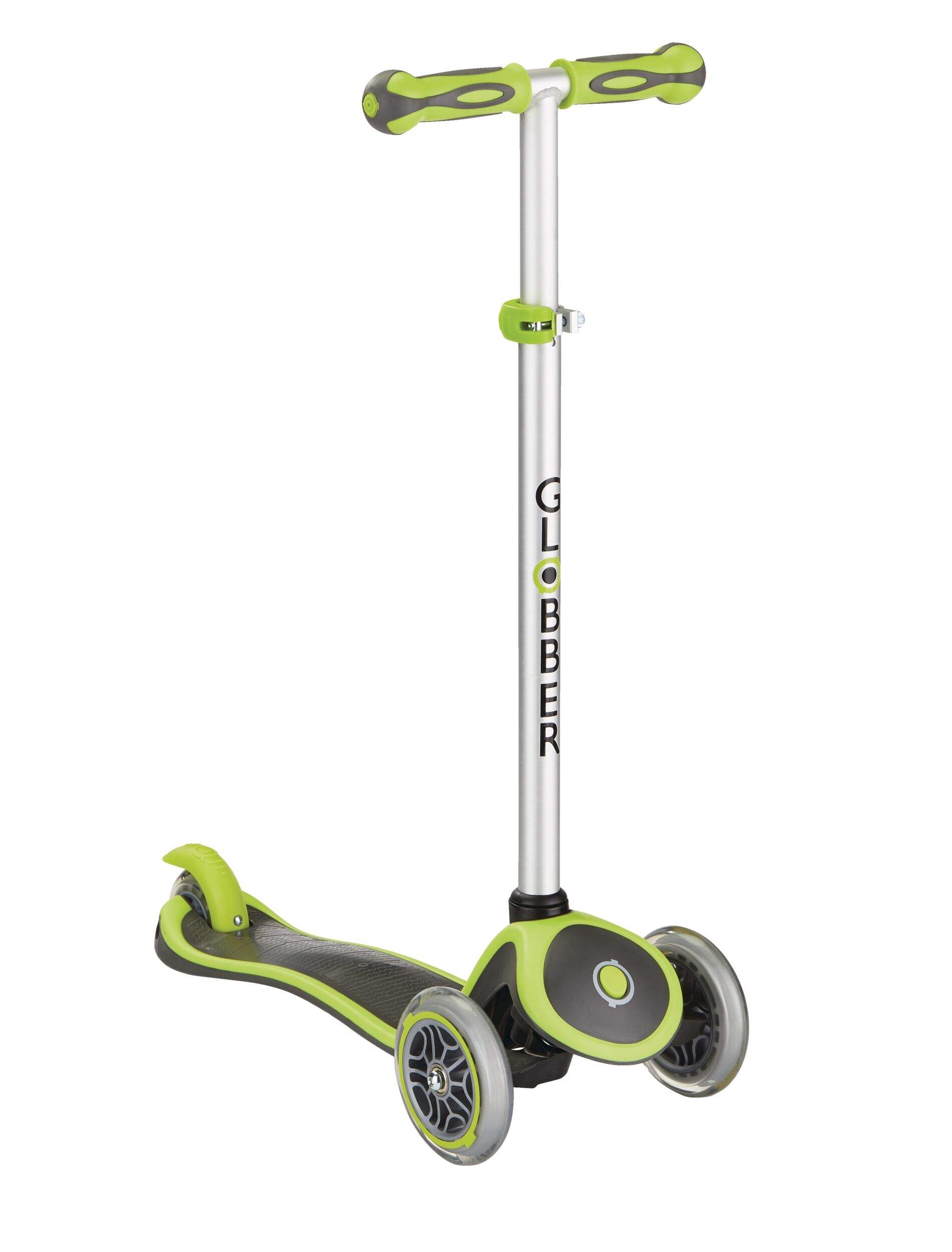 Globber Evo 4-in-1 Adjustable Convertible Kick Scooter, 3-Wheel, Toddler (1-5 Years), Lime/Green