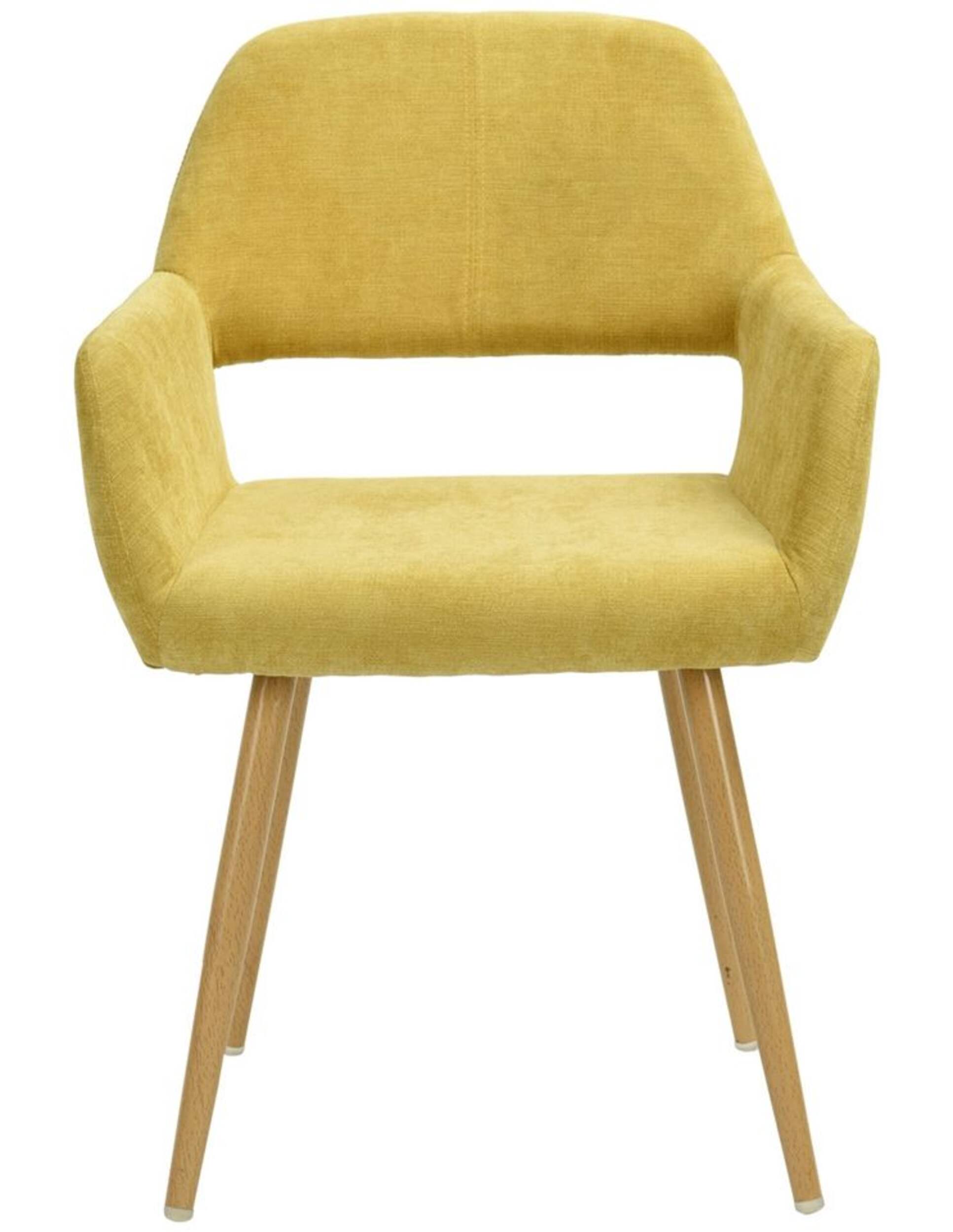 39F Cromwell Upholstered Dining Chair, Yellow