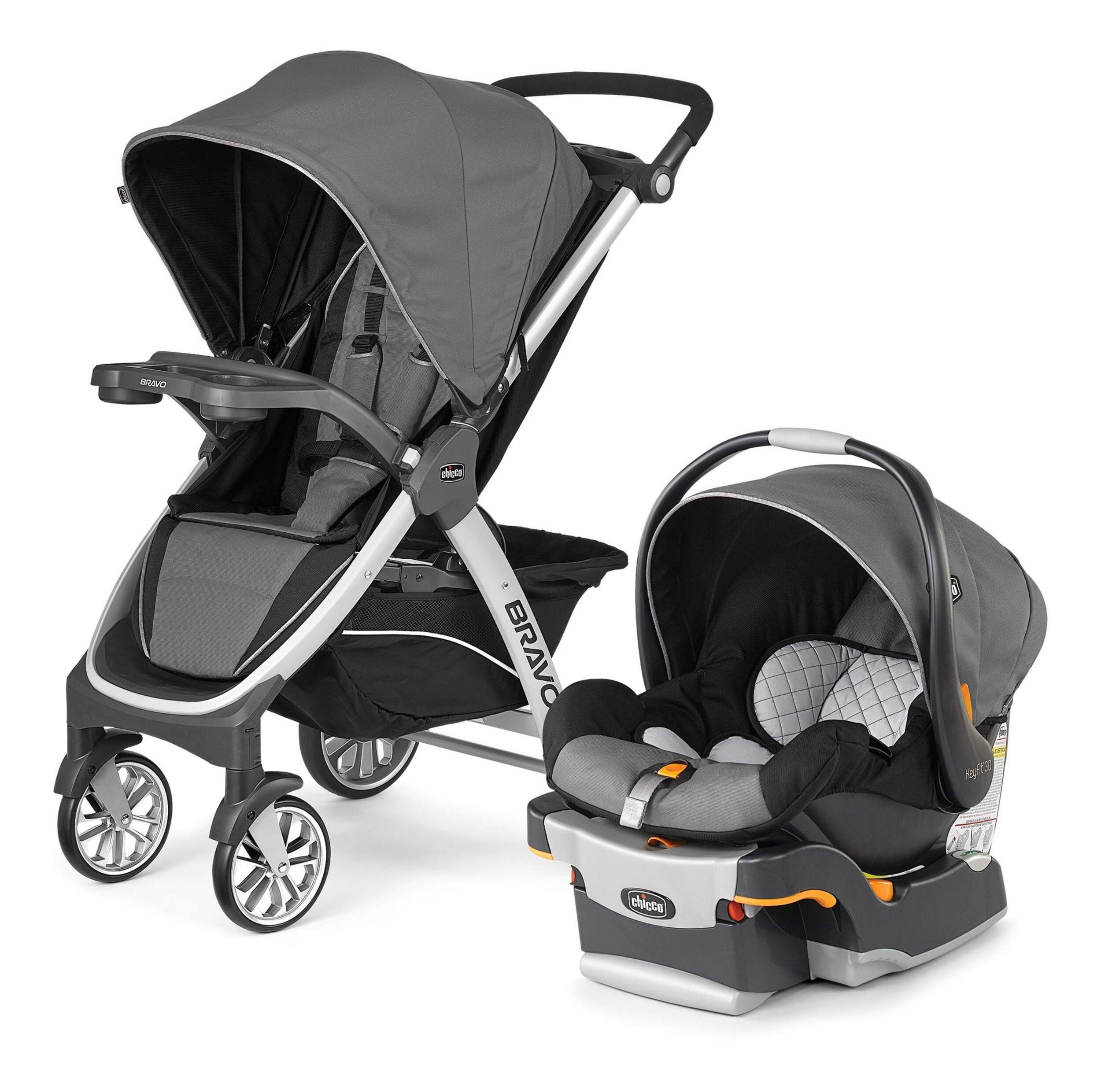 Chicco Bravo KeyFit Lightweight 3-in-1 Travel Systemw/ Stroller & Car Seat