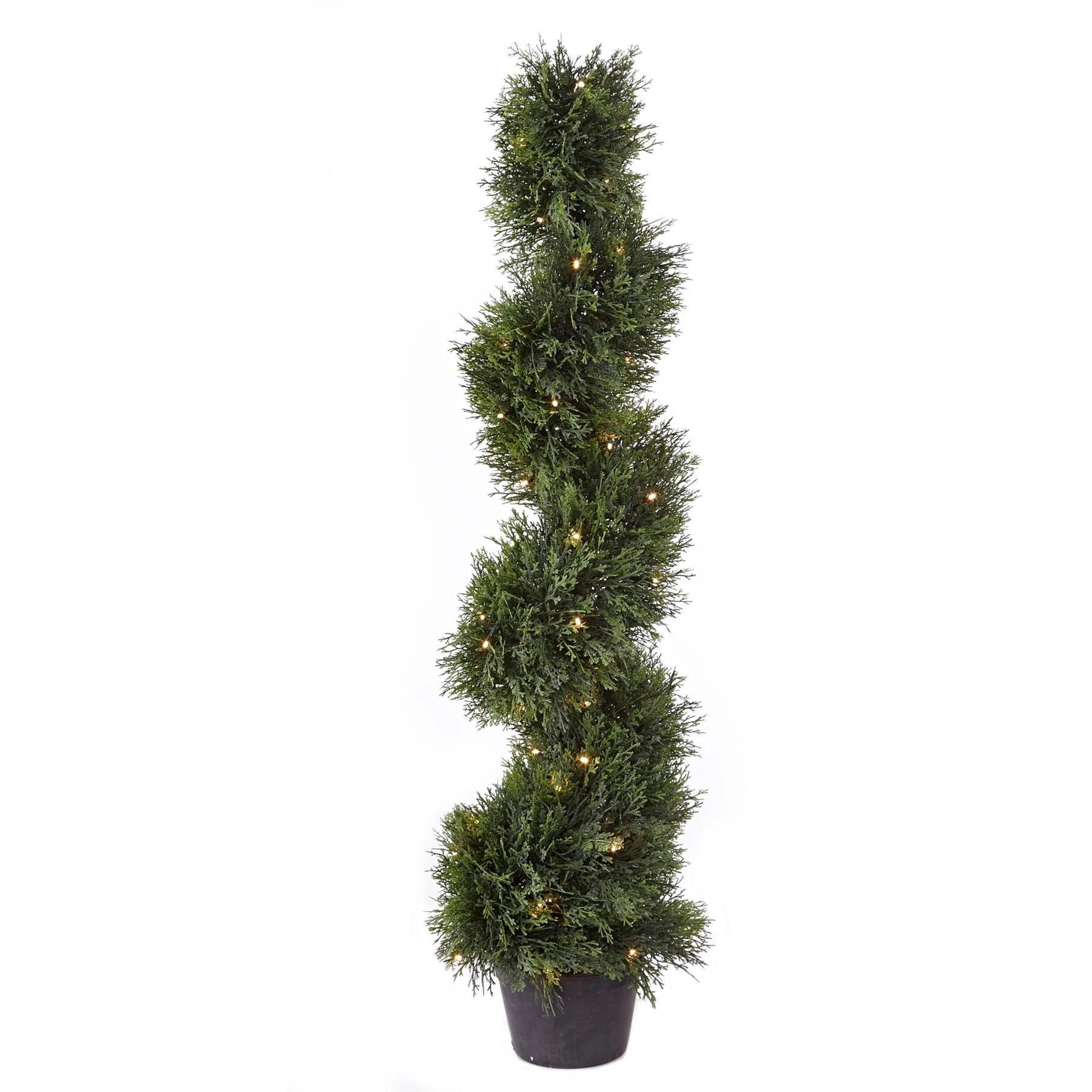 Danson Spiral Cedar LED Lights, 4-ft