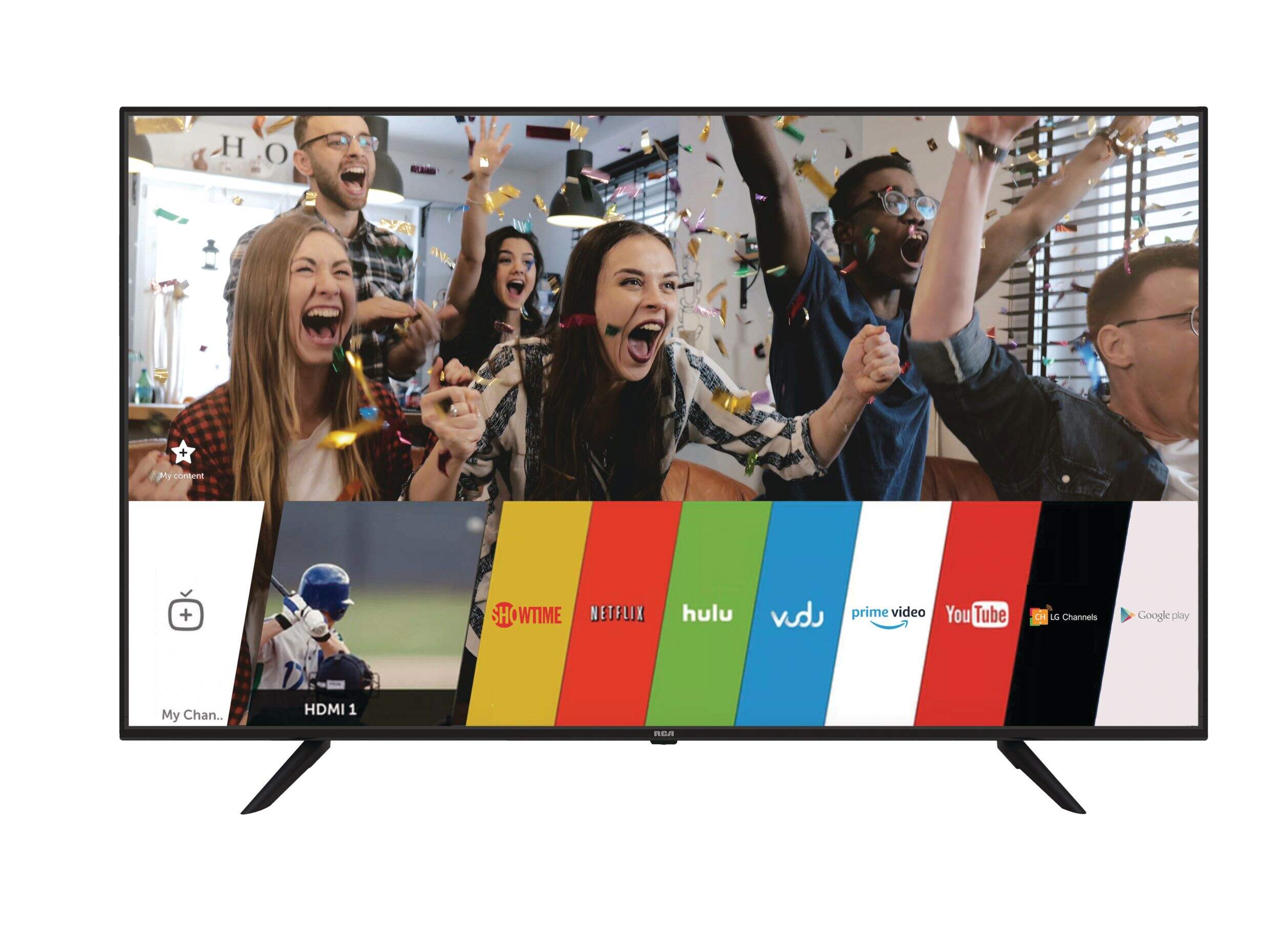 RCA 65-in RWOSU6547 4K UHD Web OS Smart TV w/ Wi-Fi, Bluetooth, HDR10 Support & HDMI Input