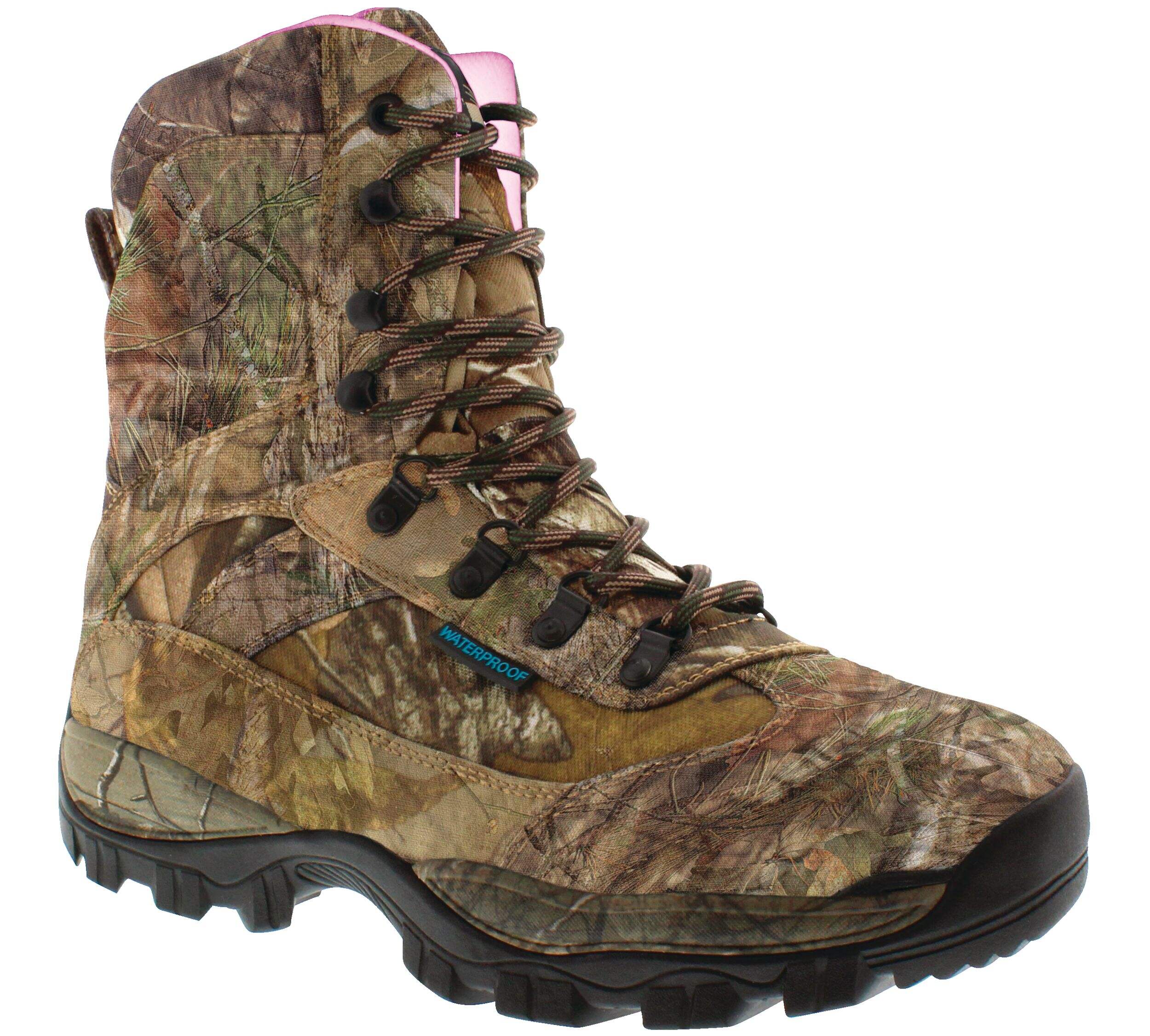 Itasca Cordura Women's WaterProof Hunting Boots with Durable Rubber Outsole, Camo