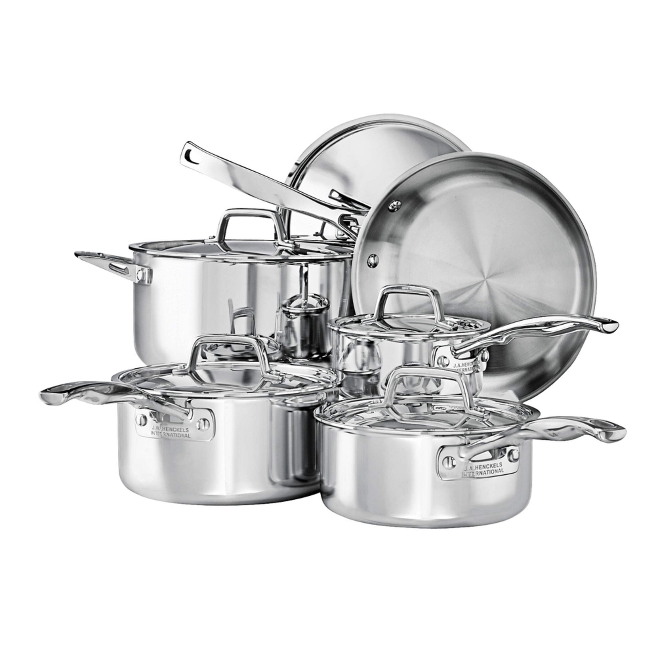 Henckels Elite Classic Clad Cookware Set, 10-pc