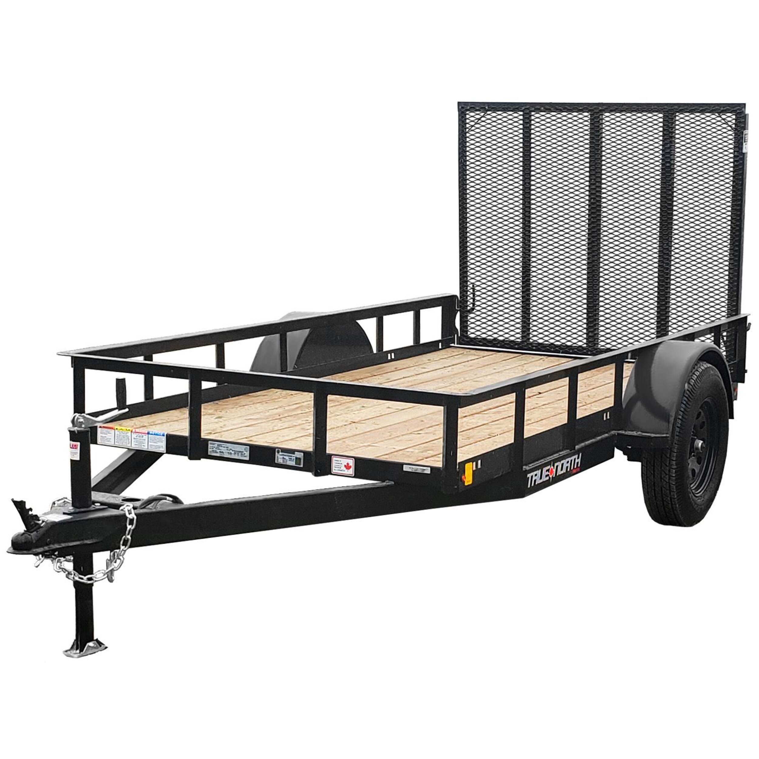 True North 60-in x 10-ft Landscape Utility Trailer with Ramp Gate