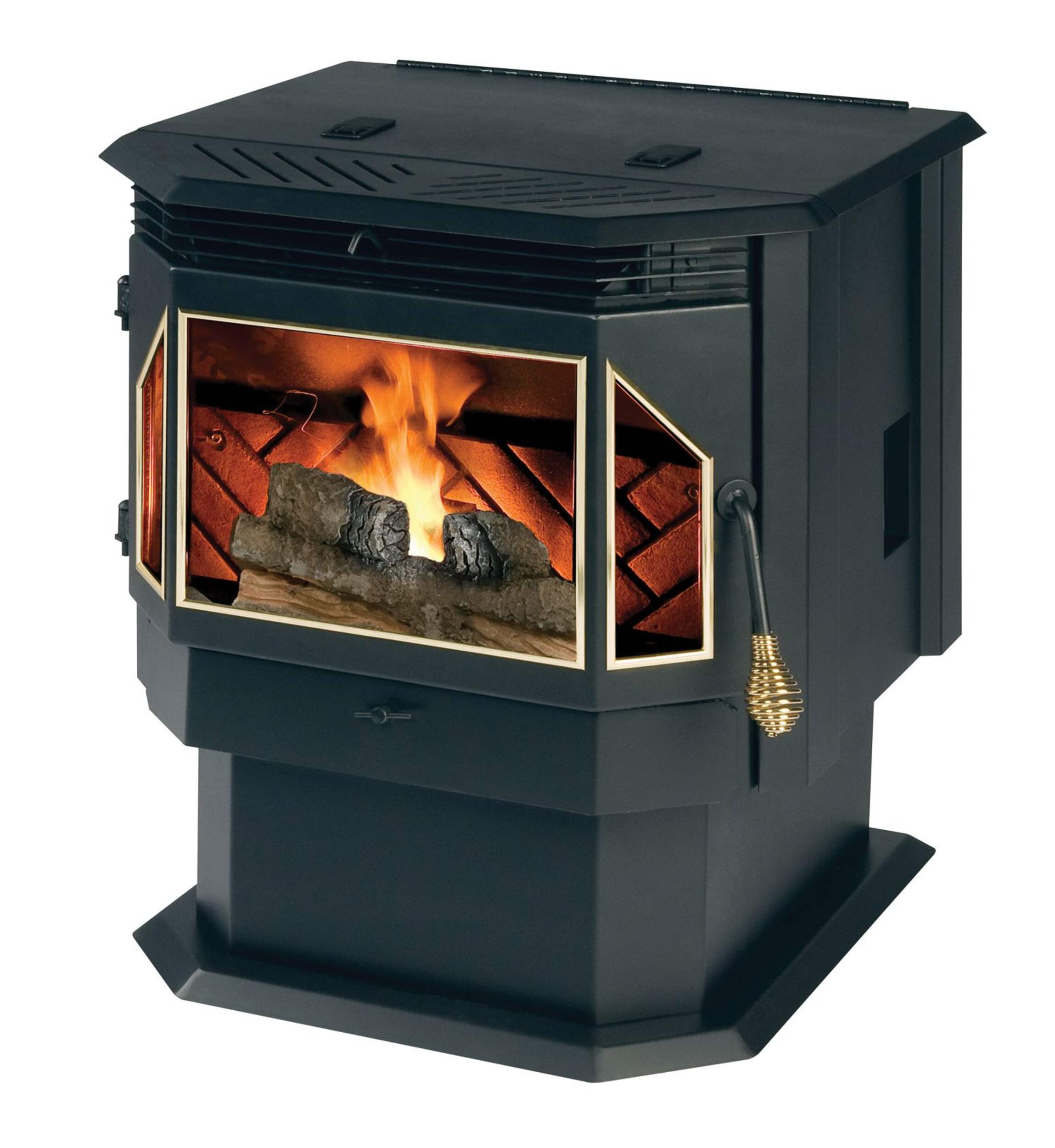 TimberRidge Pellet Stove 2200 sq. ft. Hopper, 45-lb