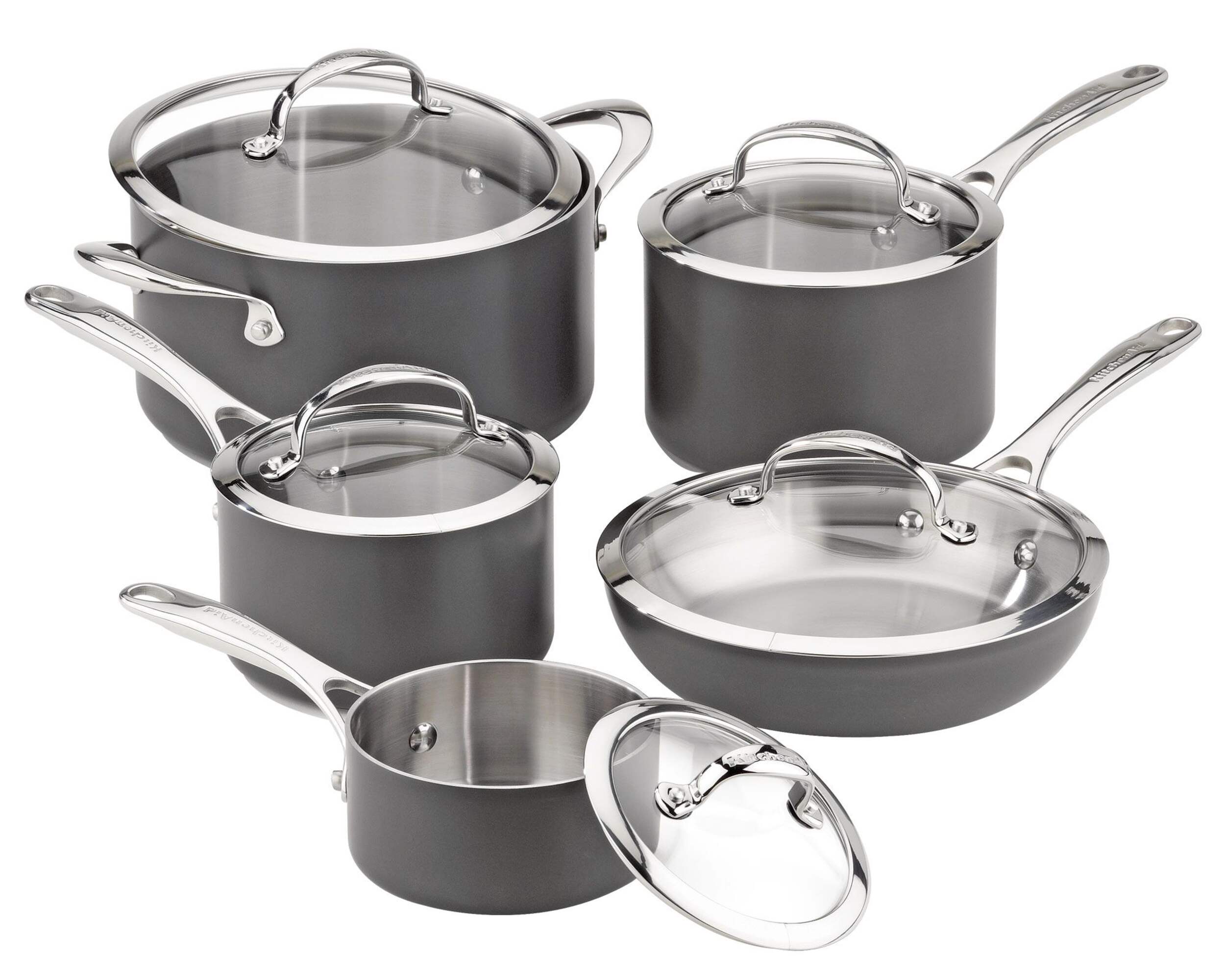 KitchenAid Biclad Cookware Set, 10-pc