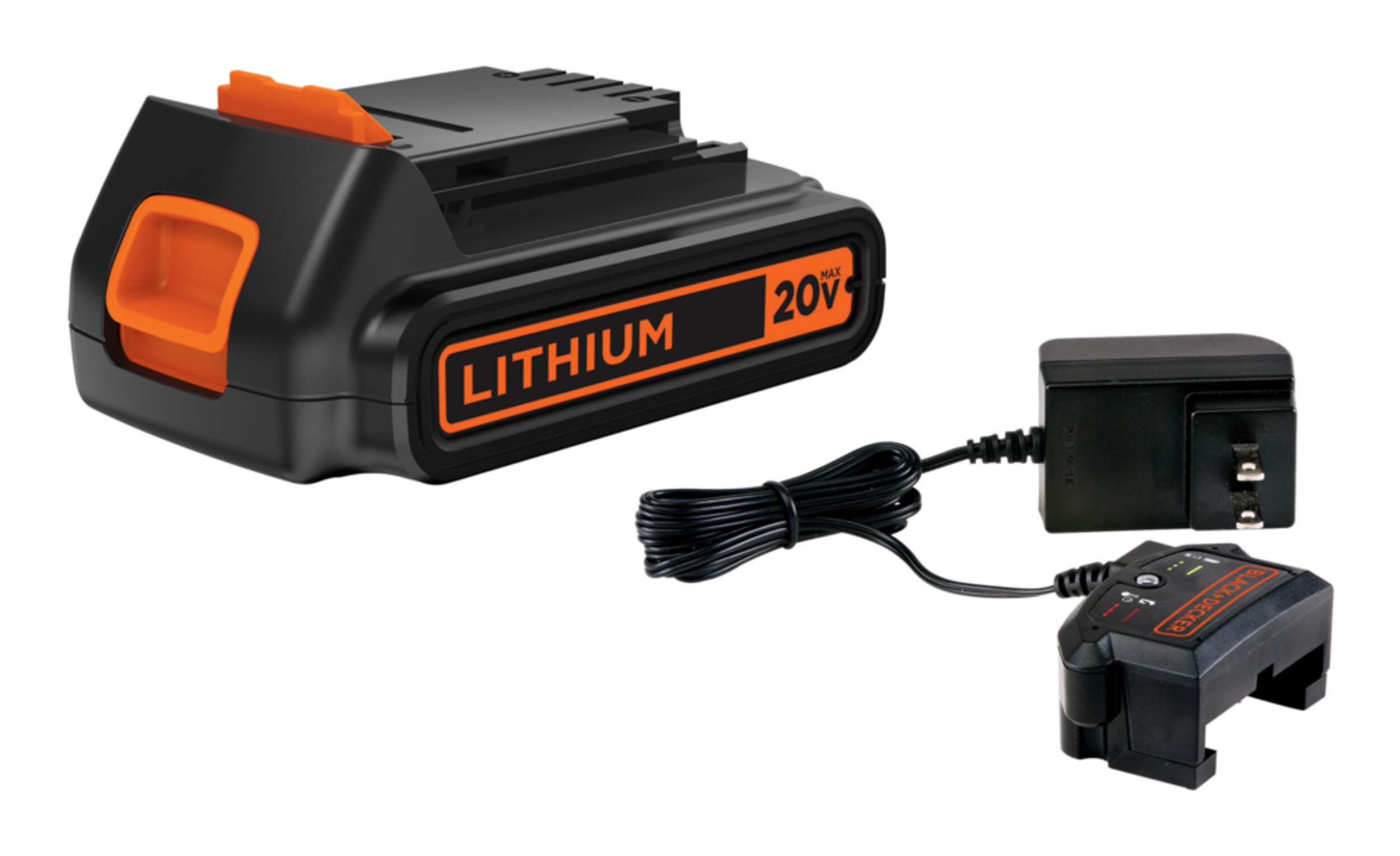 Black+Decker LBXR20CK 20V Lithium 1.5Ah Battery & Charger Pack For Cordless Power Tools