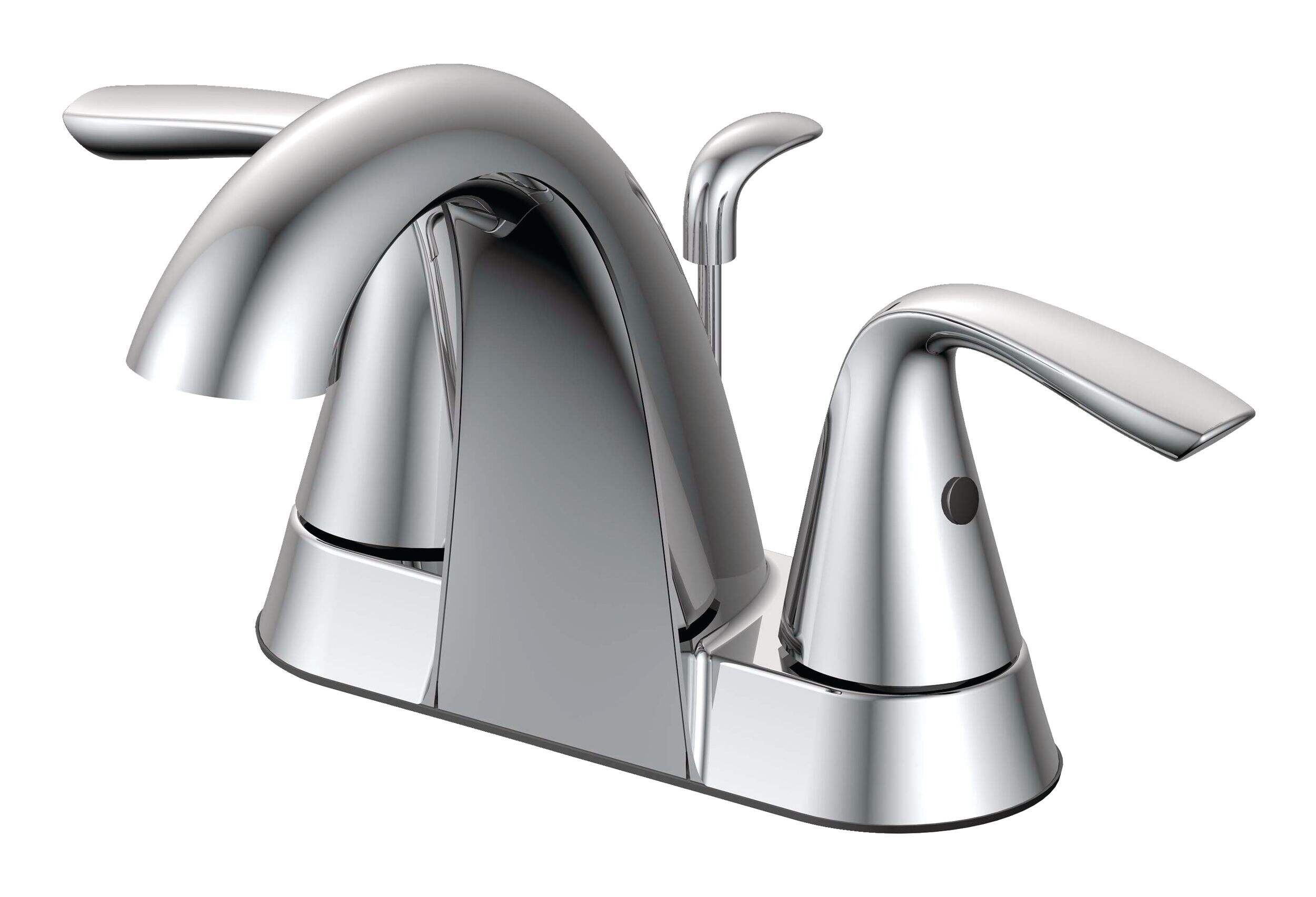 Danze Gallant Double Handle 4-in Centreset Bathroom Sink Faucet with Pop-up Drain, Chrome