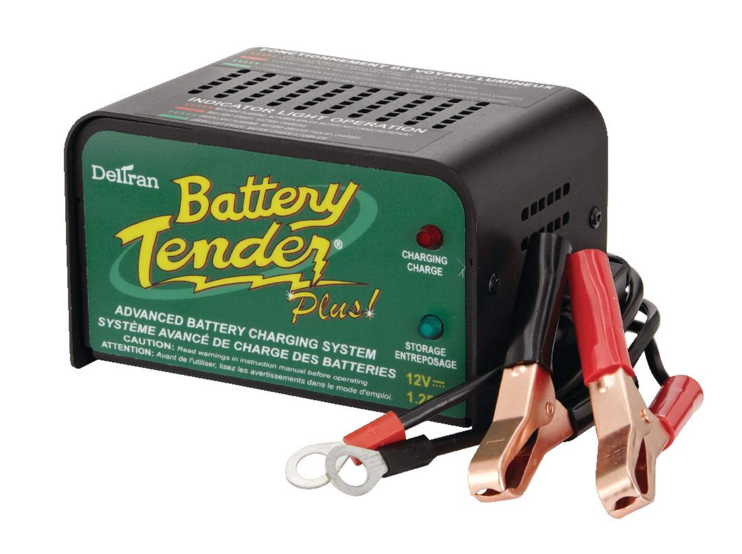 Battery Tender Plus Battery Charger/Maintainer, 1.25-Amp, 12V