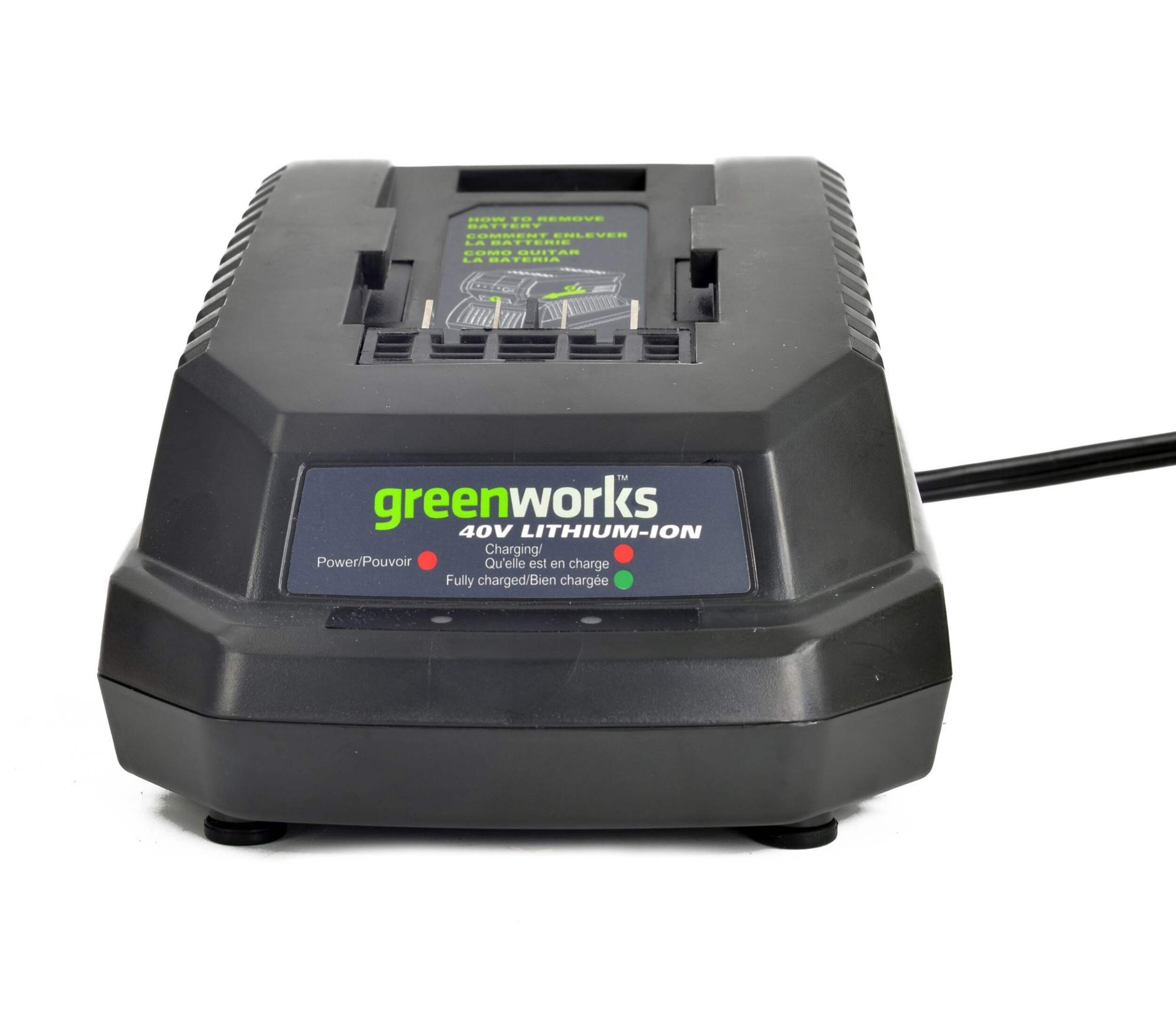 Greenworks 40V lithium Ion Battery Charger, for CT#: 060-1758