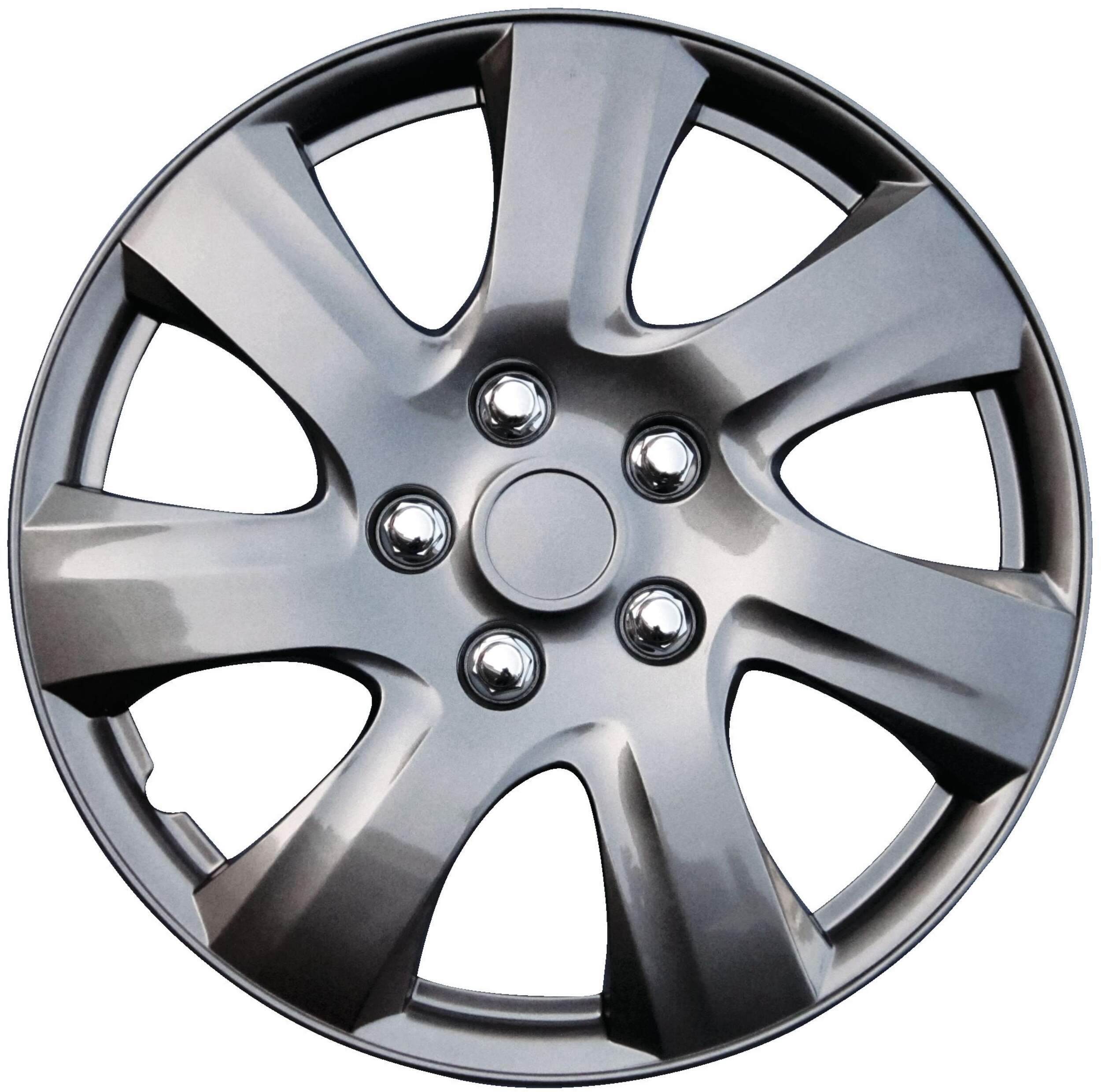 AutoTrends Wheel Cover, 1021, Gunmetal, 15-in, 4-pk