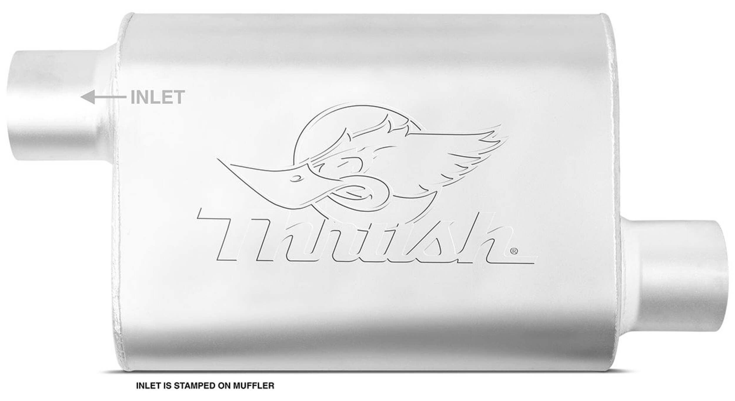 ThrushÃÂ® Universal Welded Muffler, 17658 - Offset / Offset