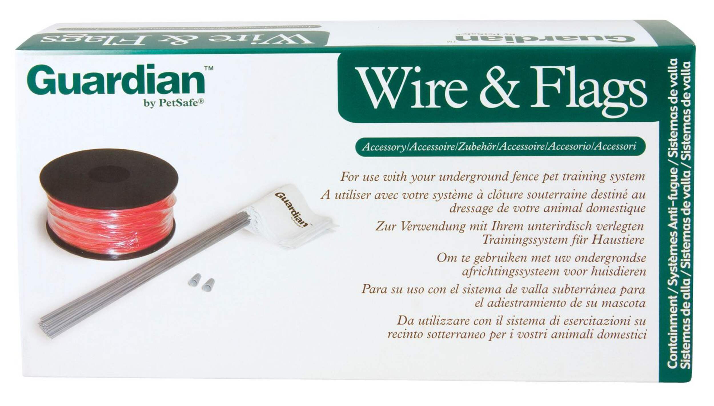 Underground Pet Fence Extra Wire & Flag Kit