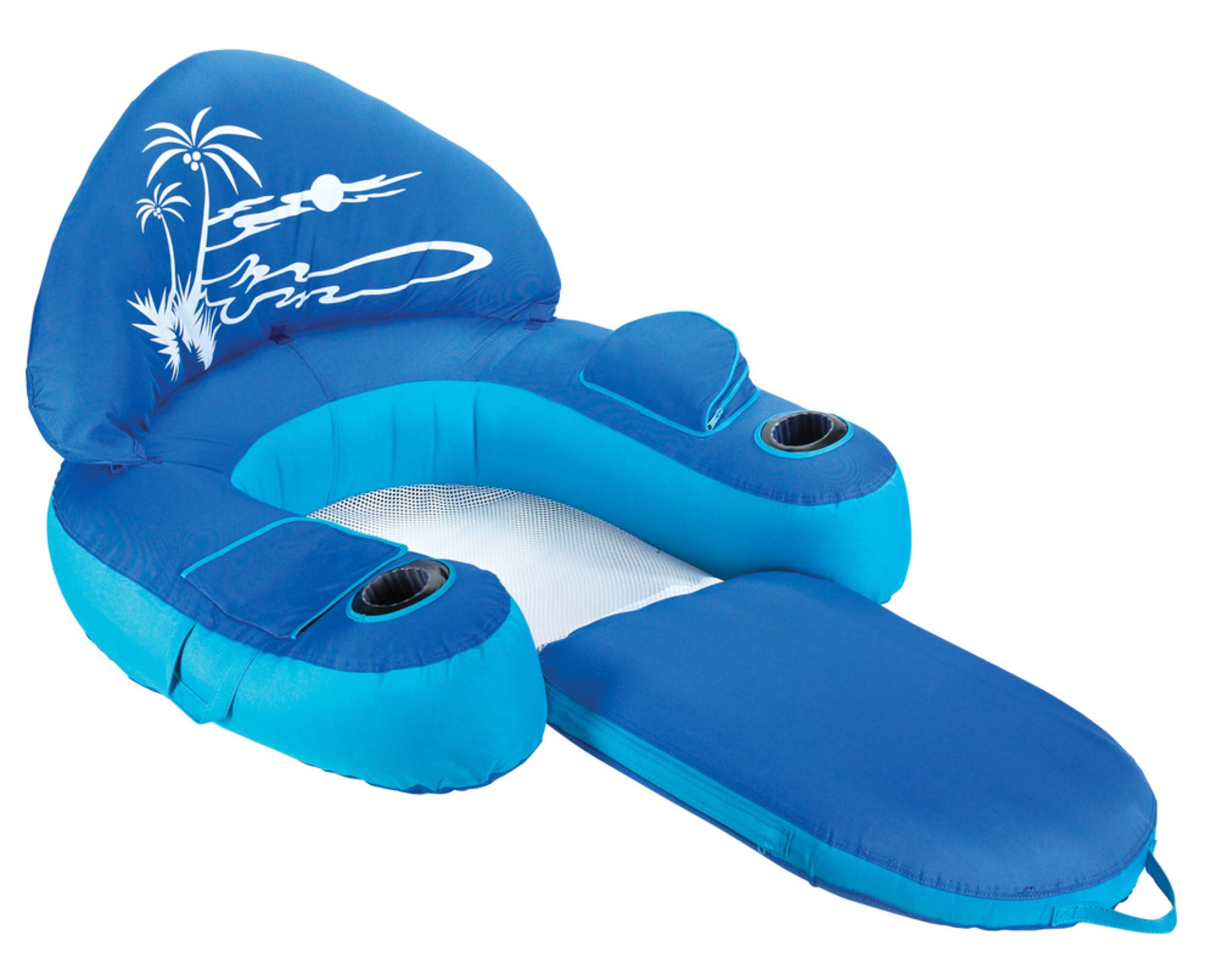 Blue Polyester Wrapped Pool Lounger